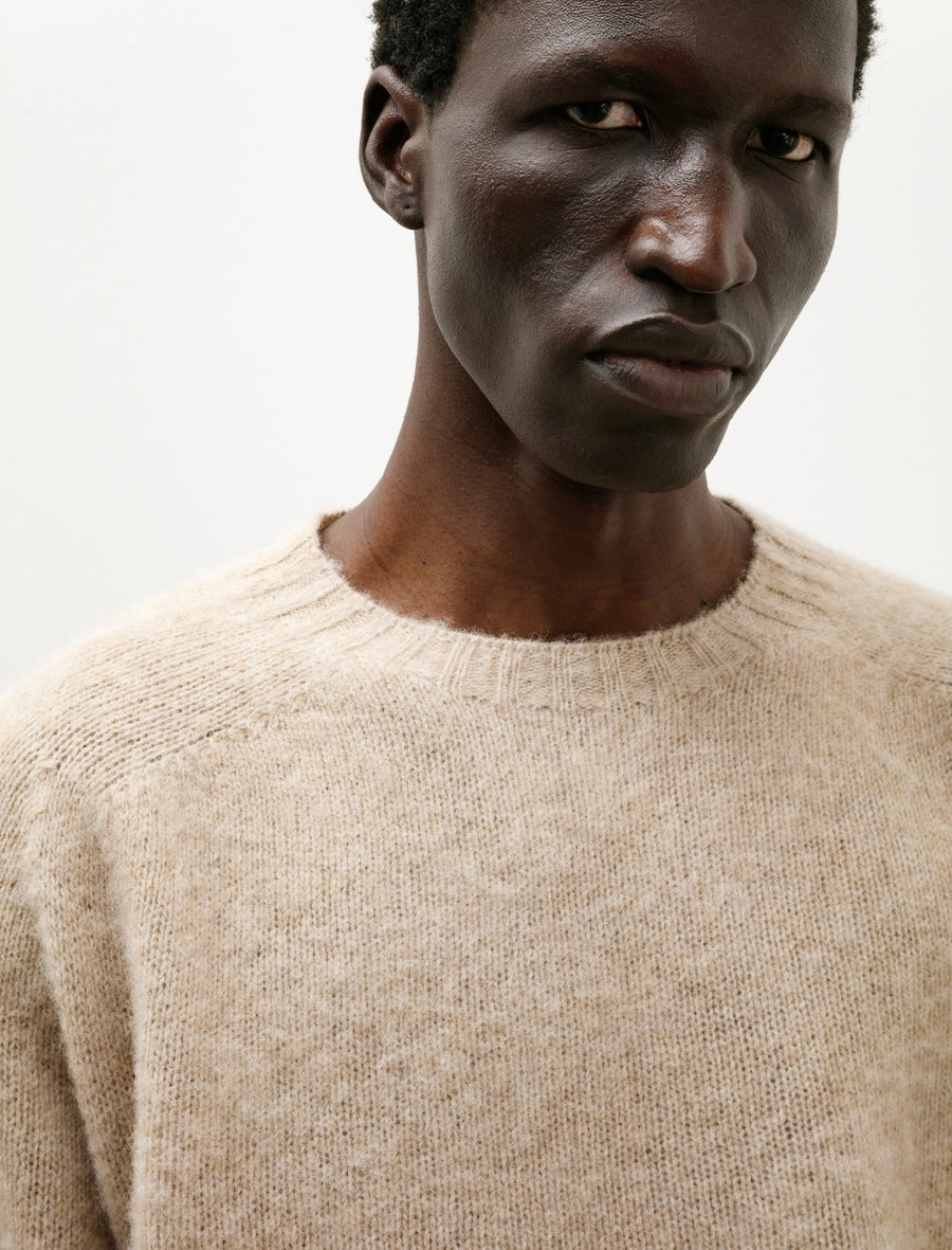 Shaggy Pure Wool Sweater Cameo - Image 4