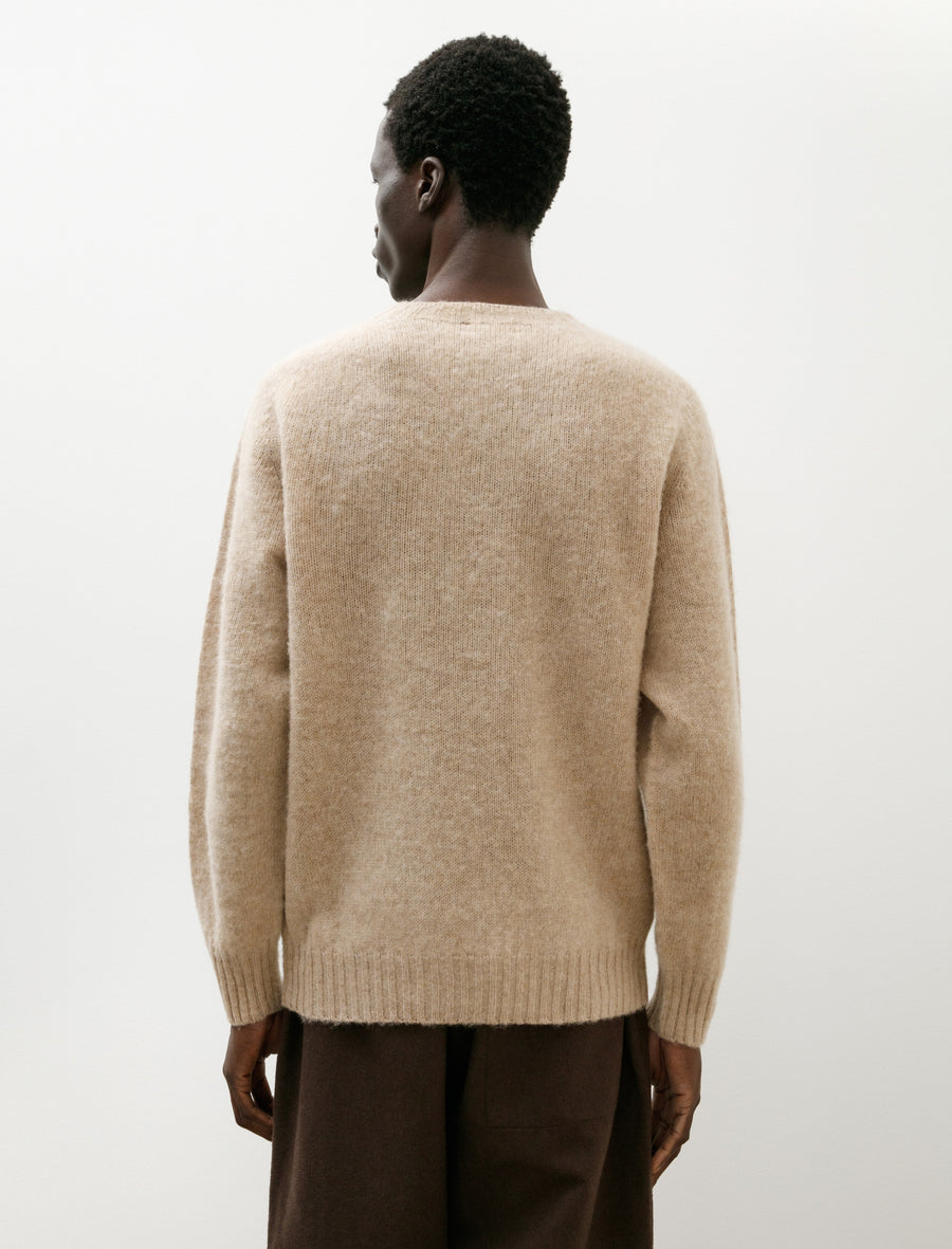 Shaggy Pure Wool Sweater Cameo - Image 2