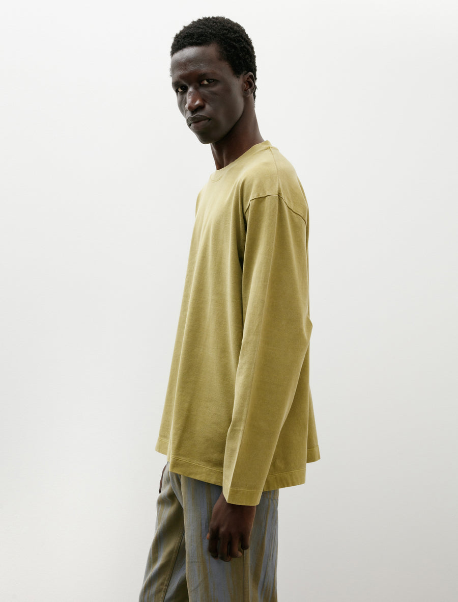 Pigment Long Sleeve T-Shirt Mustard - Image 3
