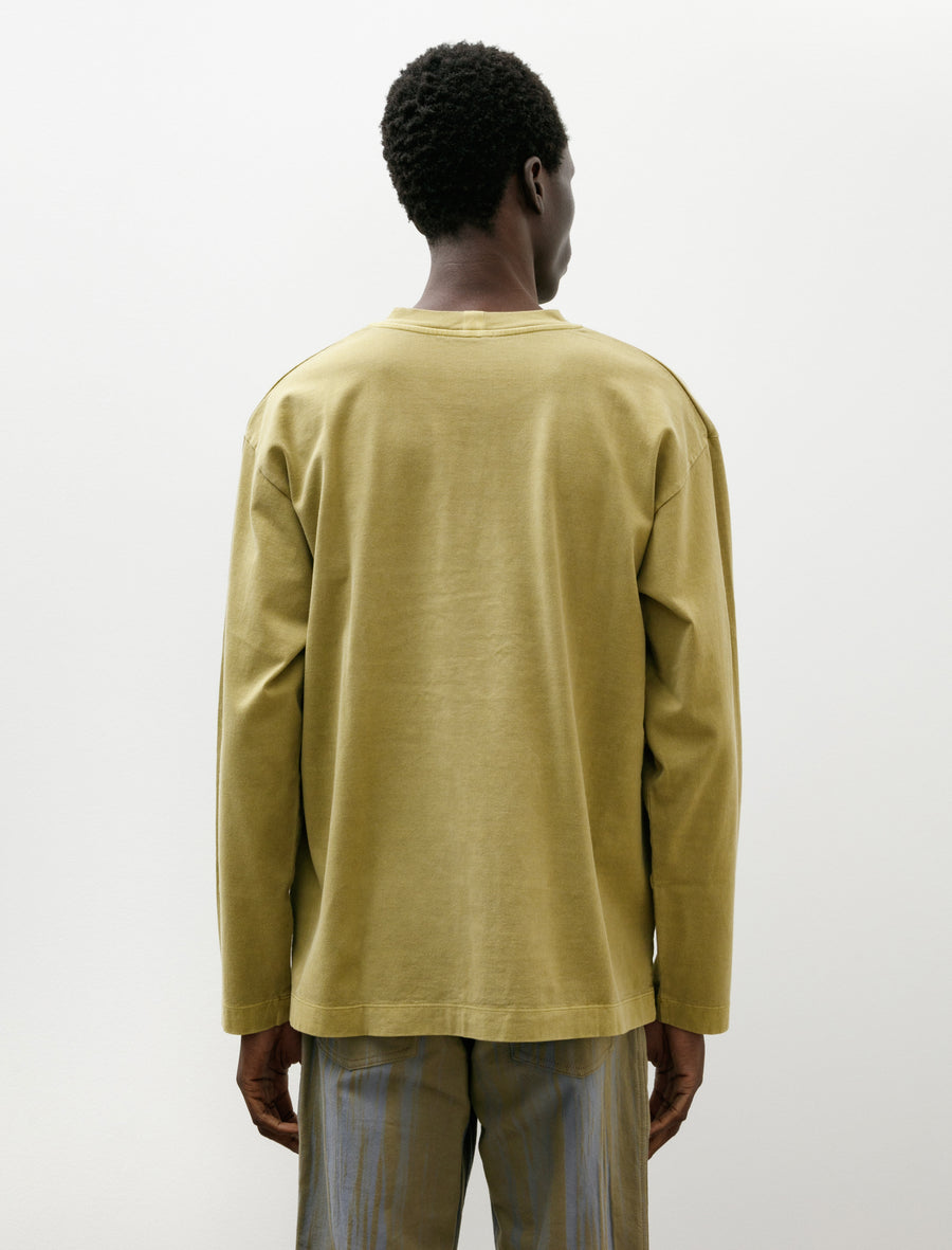 Pigment Long Sleeve T-Shirt Mustard - Image 2