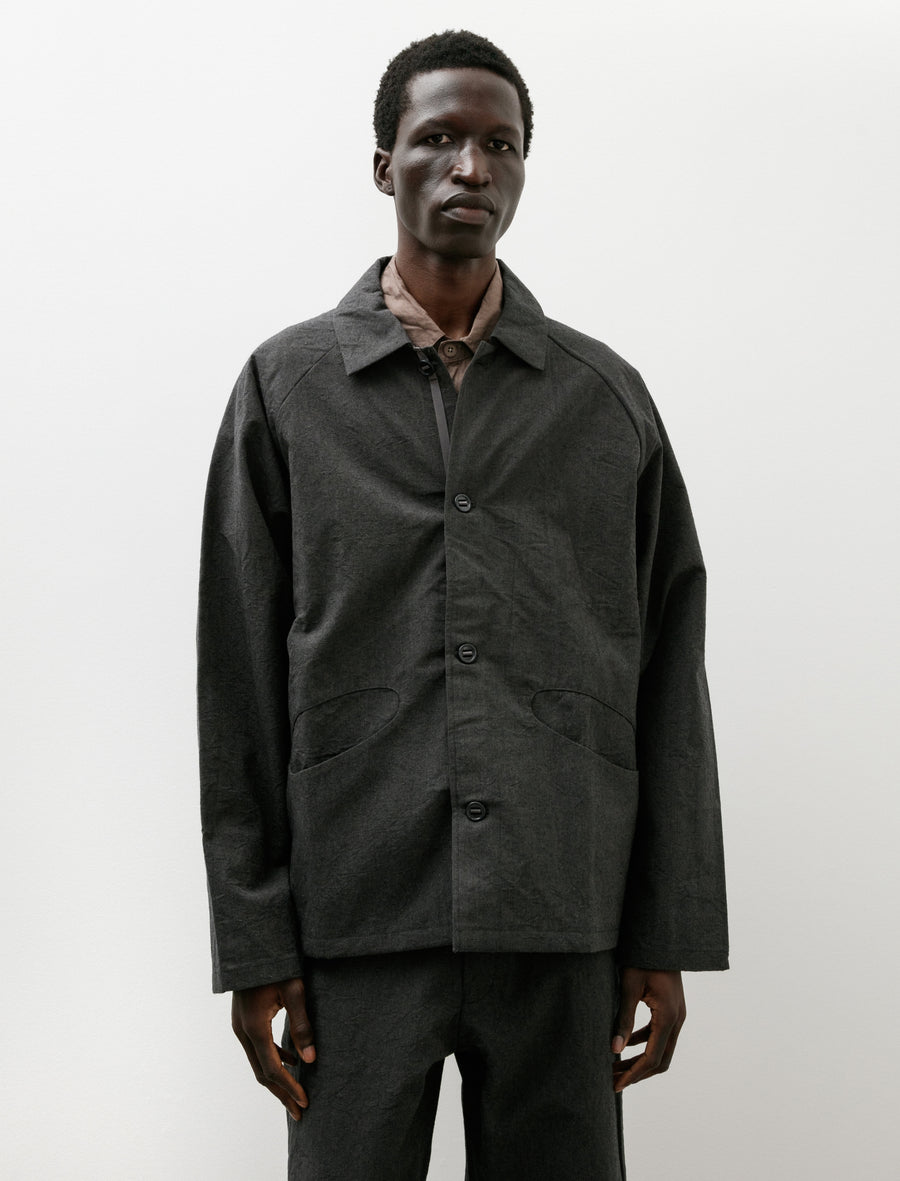 R19 Shirt-3 Boat Shirt Granite Wool - Image 1