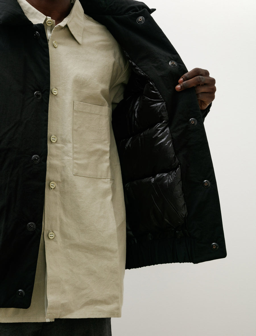 R19 Down-6 Double Down Blouson Black Recycled Nylon - Image 7