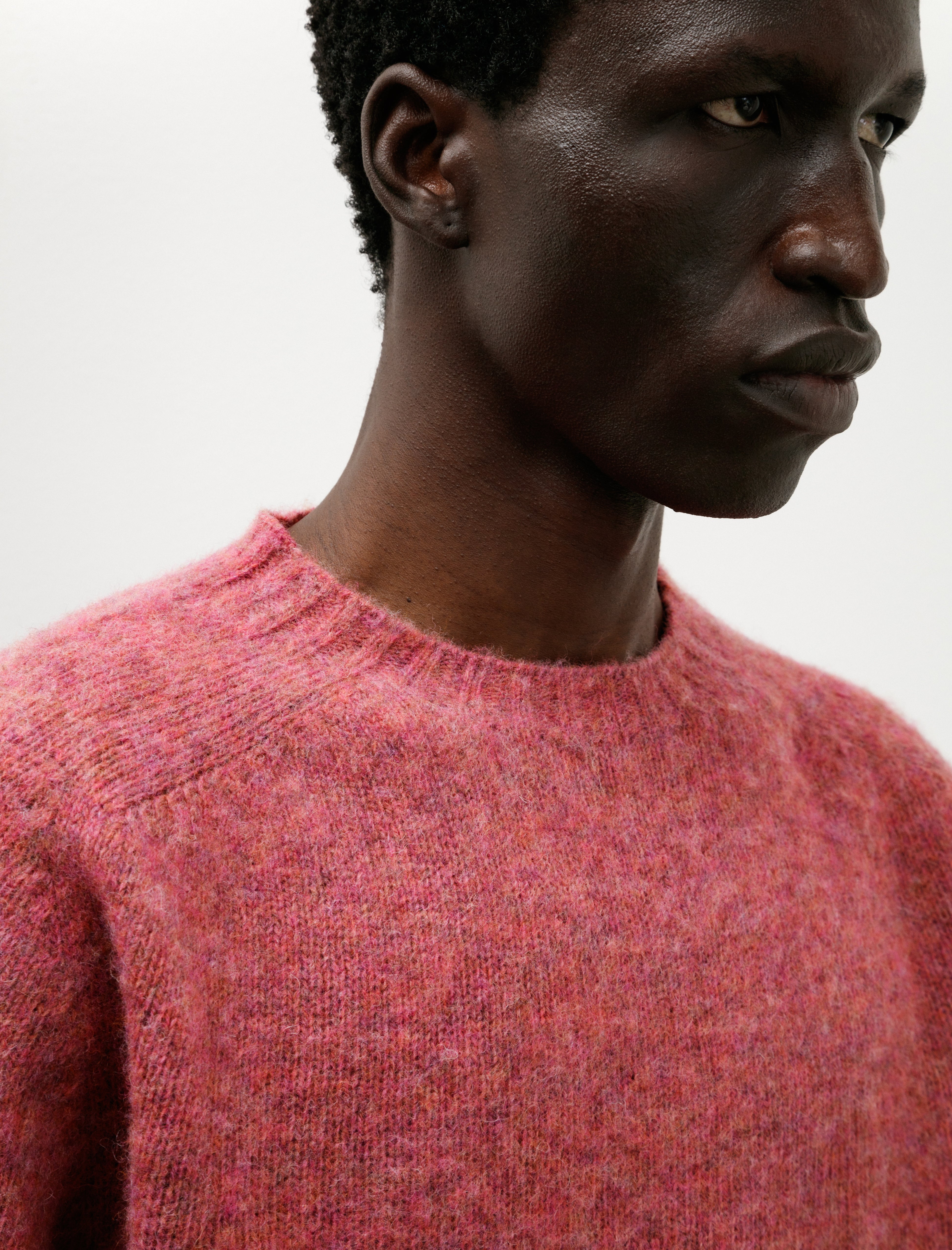 Neighbour Shaggy Pure Wool Sweater Zinnia