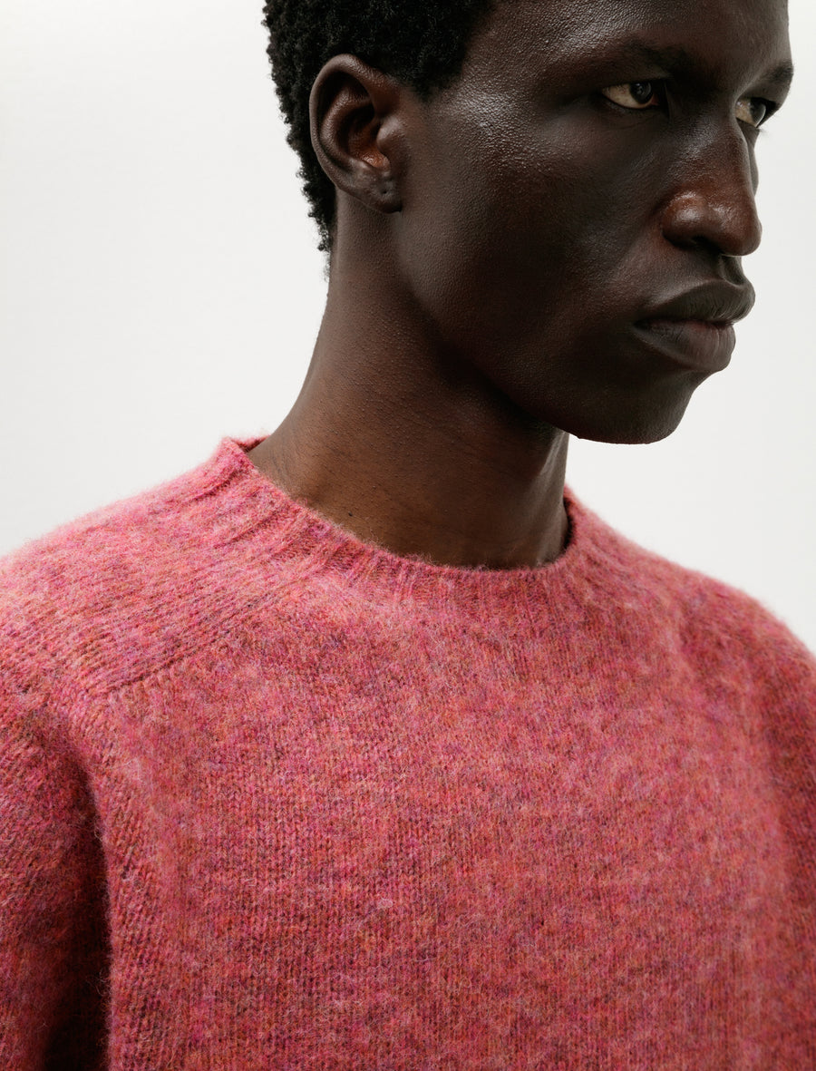 Shaggy Pure Wool Sweater Zinnia - Image 4