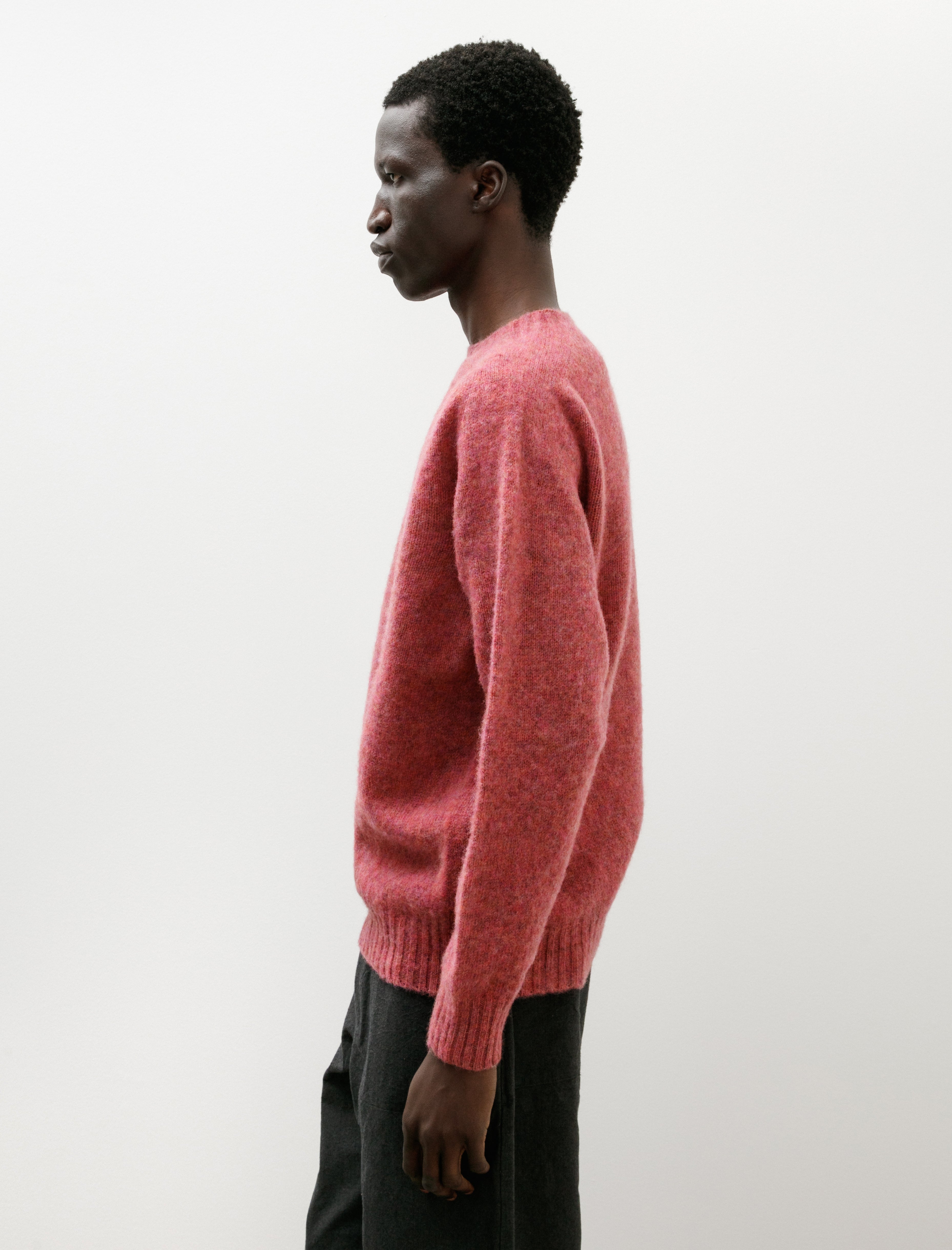 Neighbour Shaggy Pure Wool Sweater Zinnia