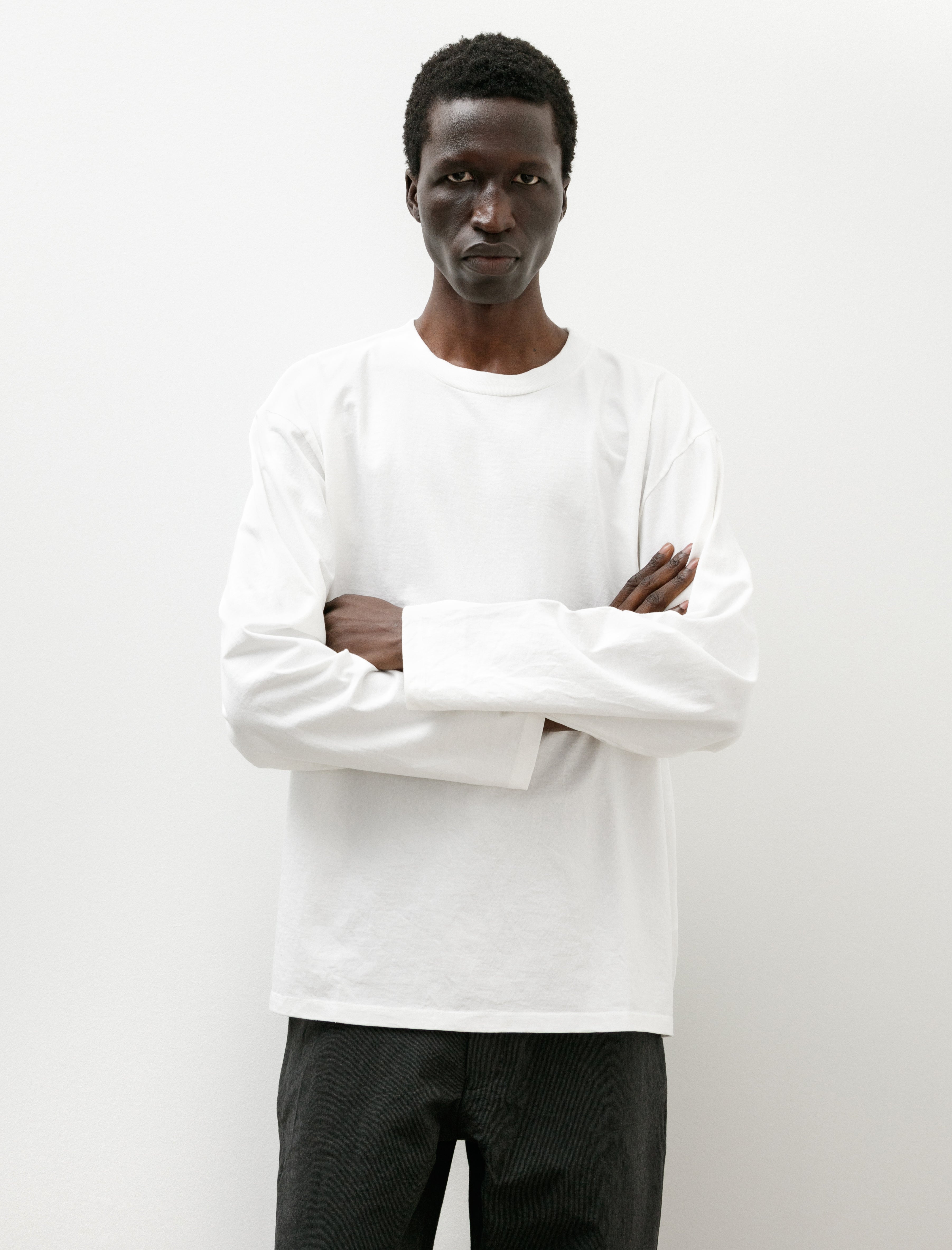 MAN-TLE R19 T-Shirt-3 Big T-Shirt Long Sleeve White