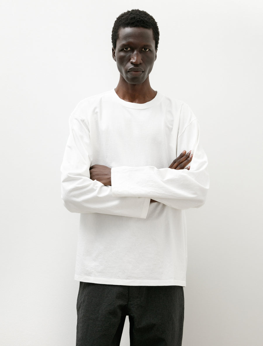 R19 T-Shirt-3 Big T-Shirt Long Sleeve White - Image 1