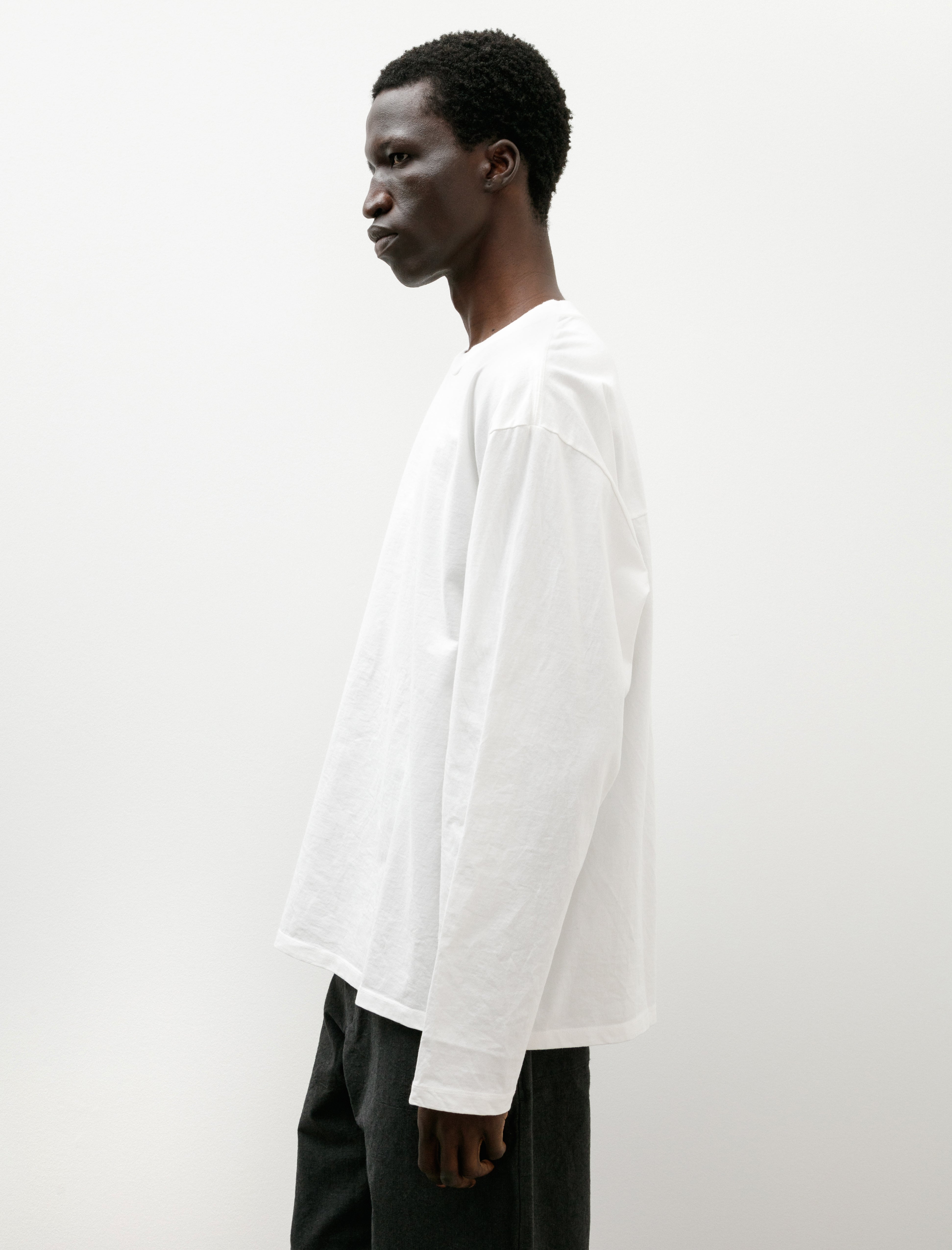 MAN-TLE R19 T-Shirt-3 Big T-Shirt Long Sleeve White