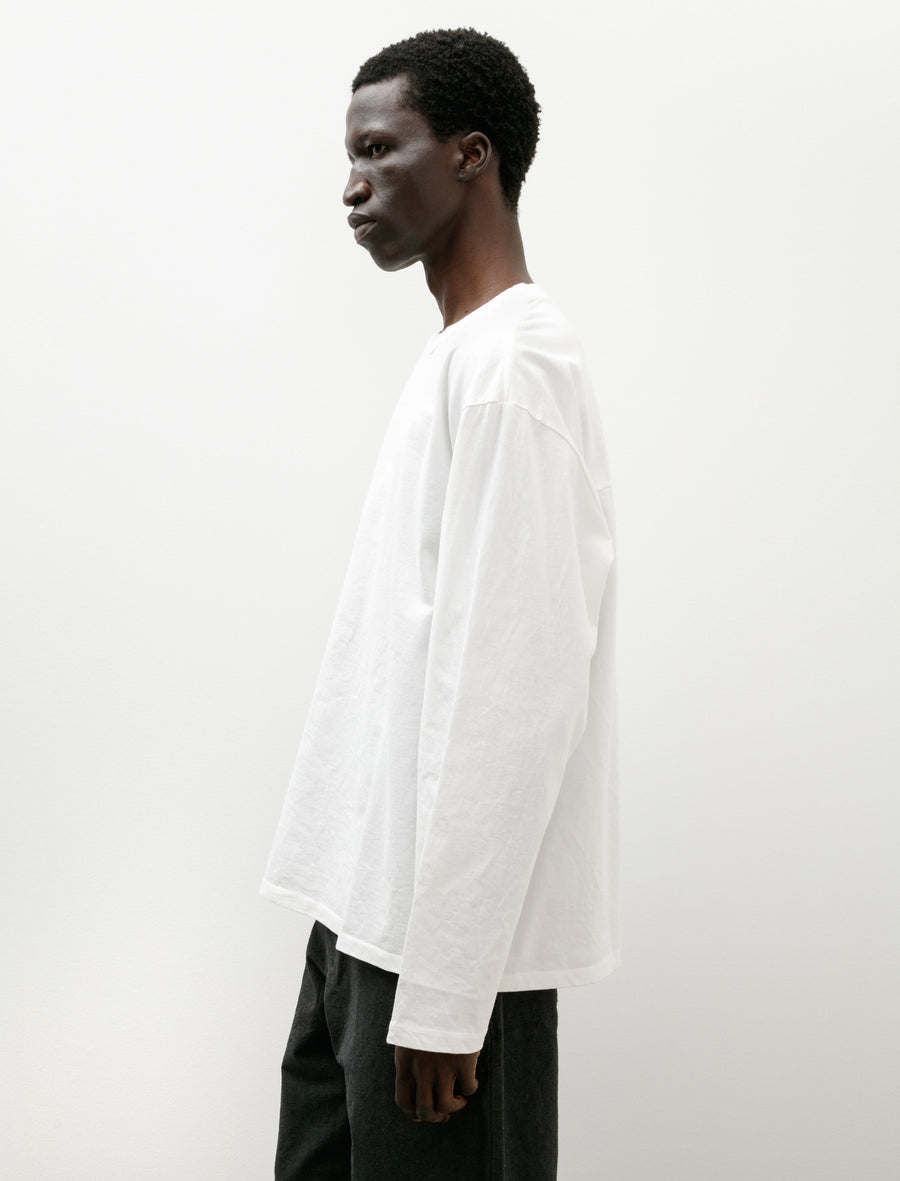 R19 T-Shirt-3 Big T-Shirt Long Sleeve White - Image 3