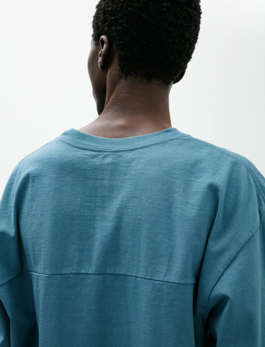 R19 T-Shirt-3 Big T-Shirt Long Sleeve Aqua - Image 4