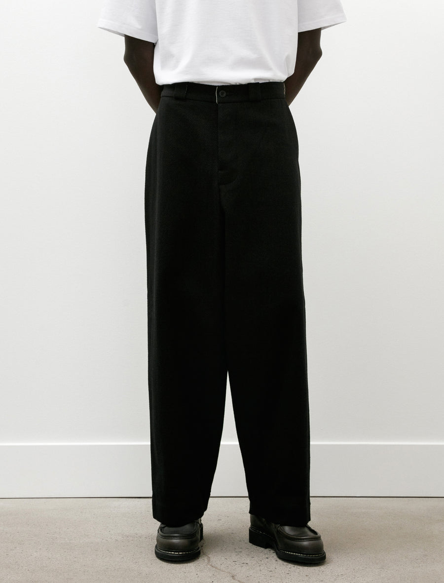 Flat Front Pant Cotton Kersey Black - Image 4
