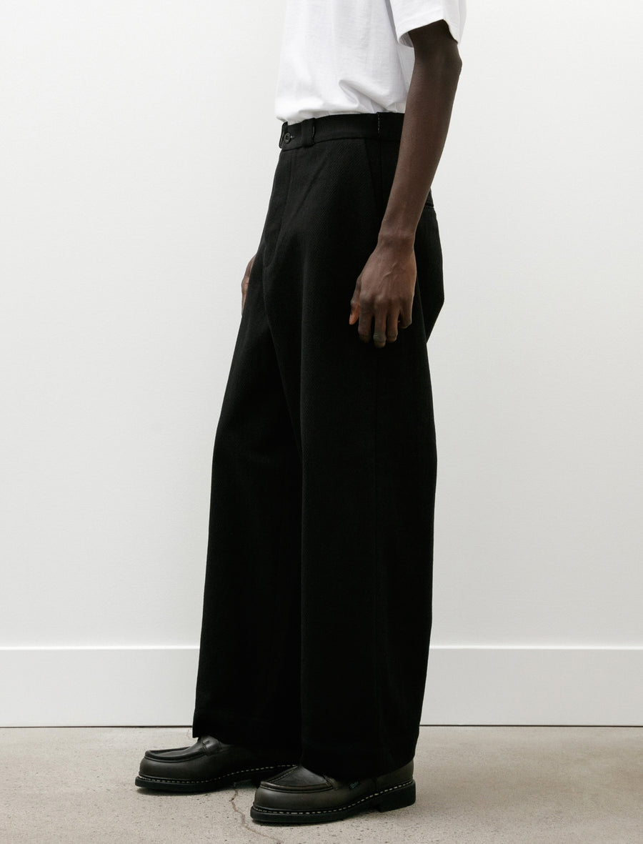 Flat Front Pant Cotton Kersey Black - Image 6