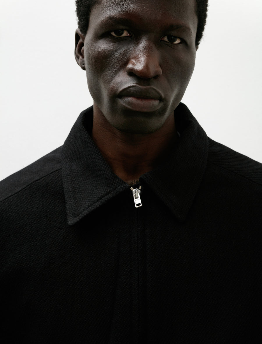 Zip Jacket Two Cotton Kersey Black - Image 6