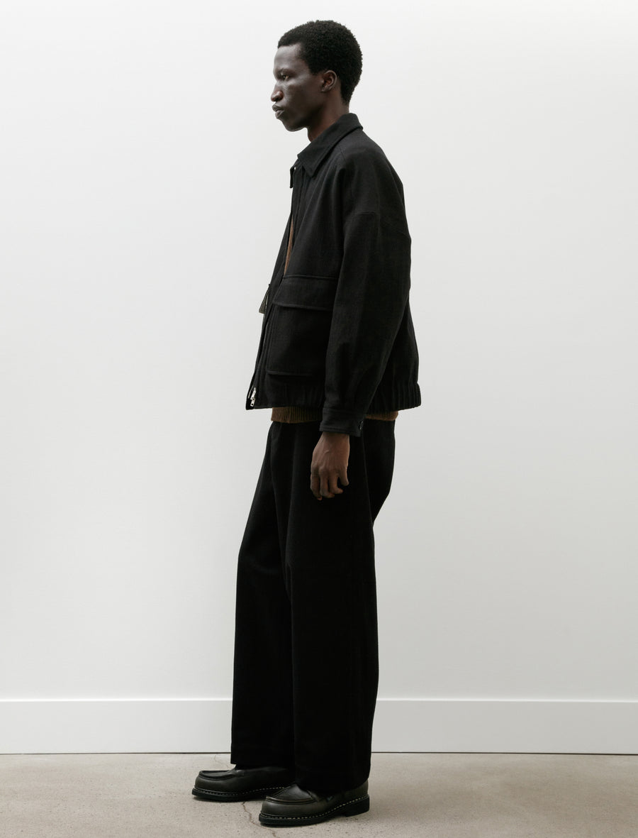 Flat Front Pant Cotton Kersey Black - Image 3