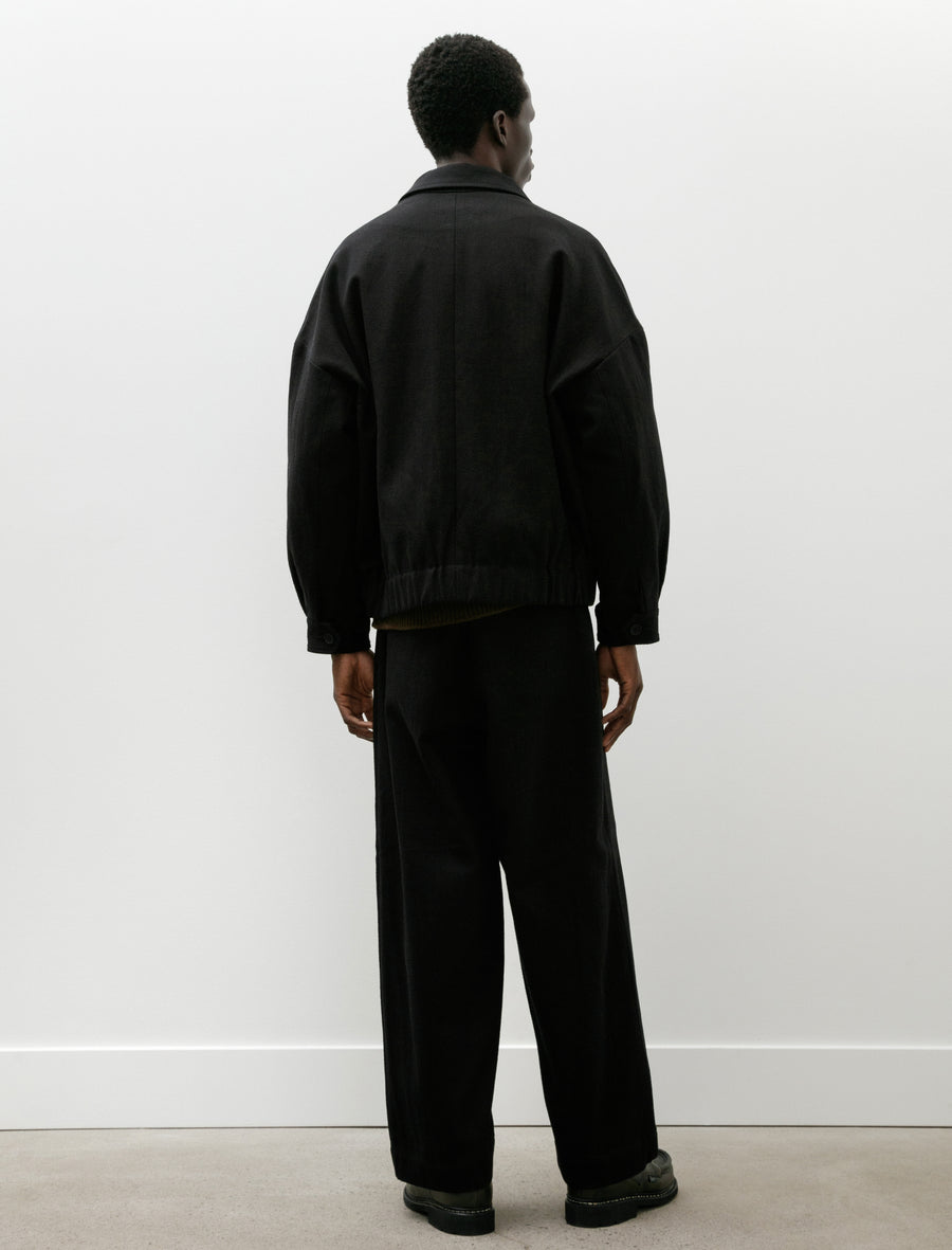 Flat Front Pant Cotton Kersey Black - Image 2
