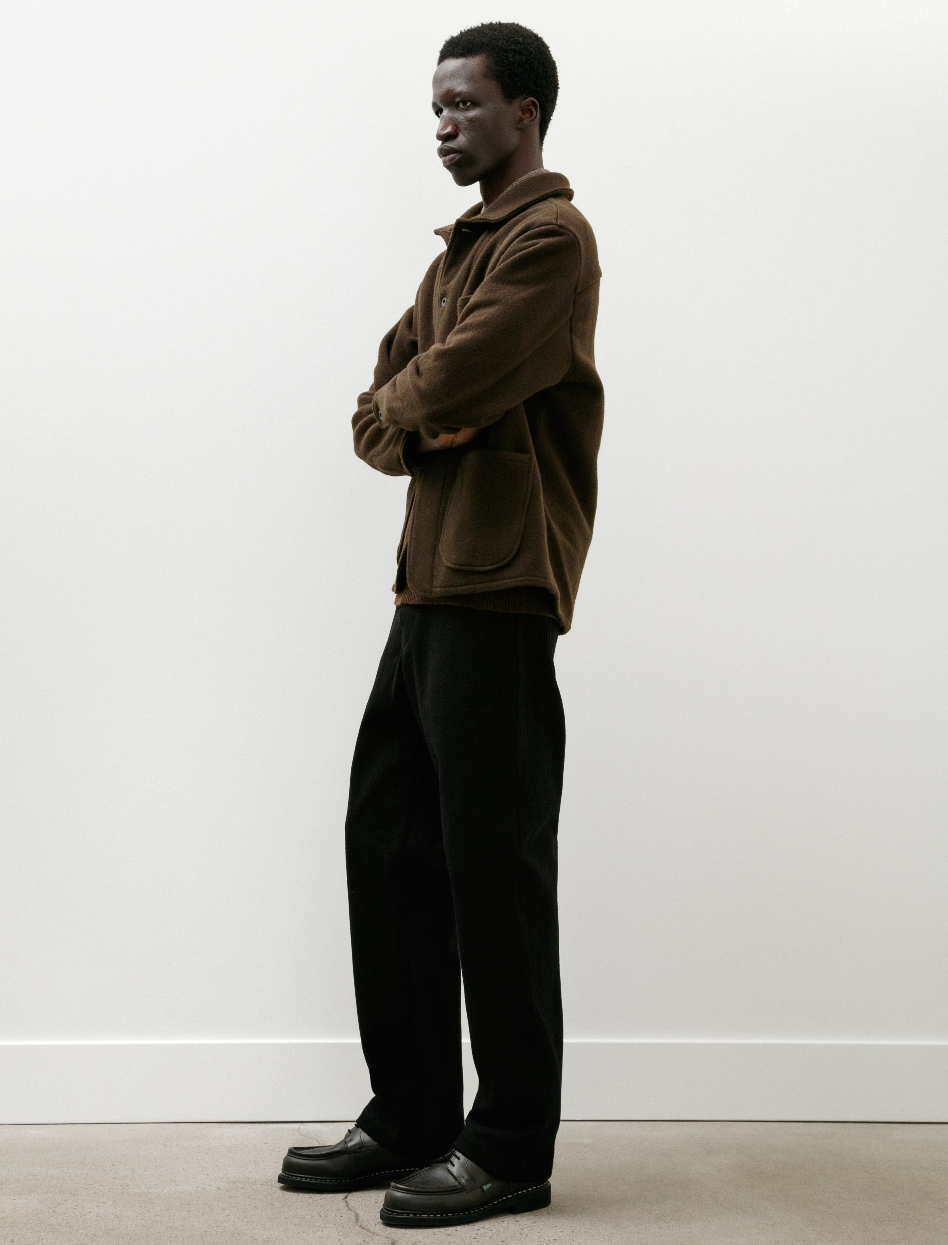 Evan Kinori Four Pocket Pant Cotton Kersey Black