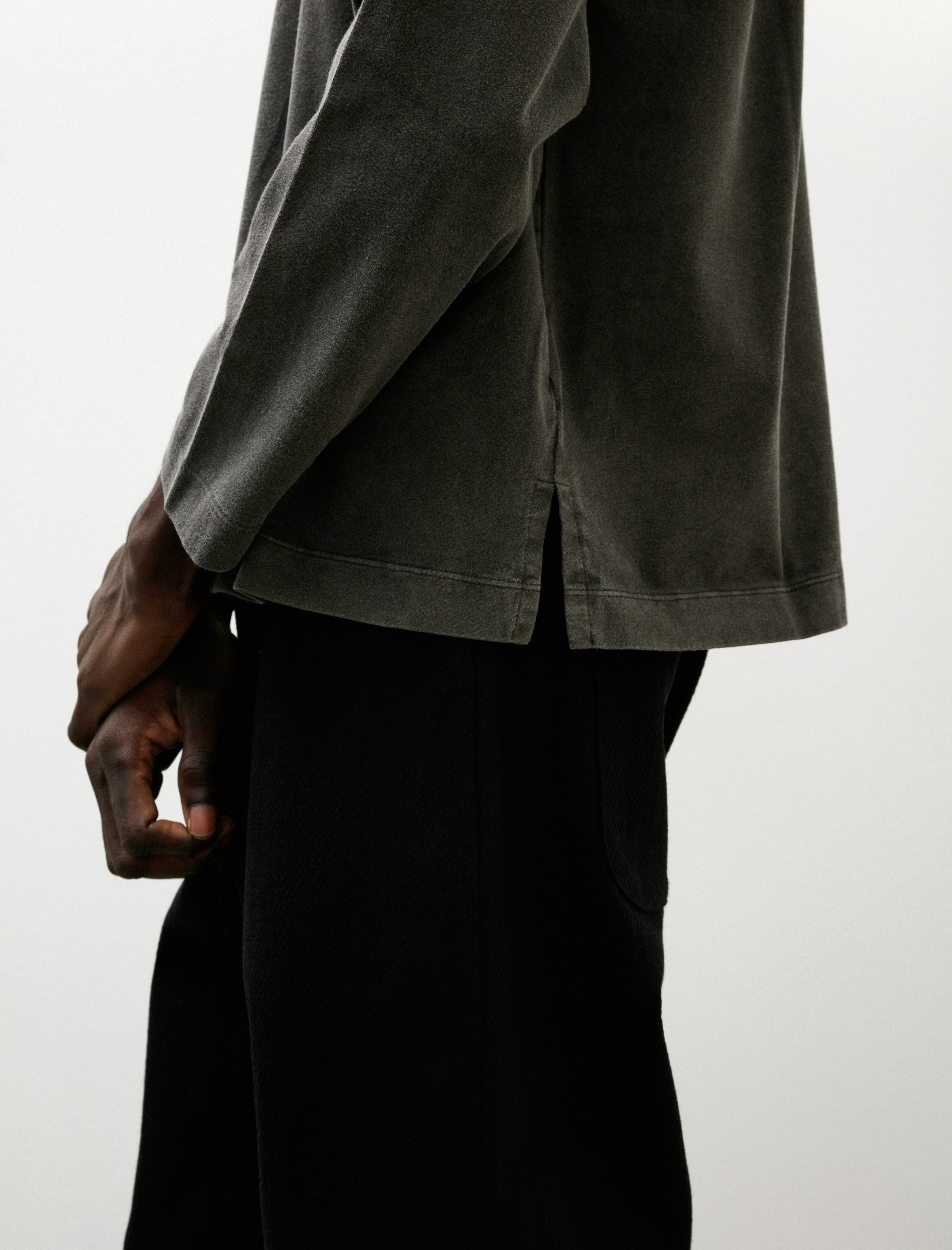 Issey Miyake Pigment Long Sleeve T-Shirt Black