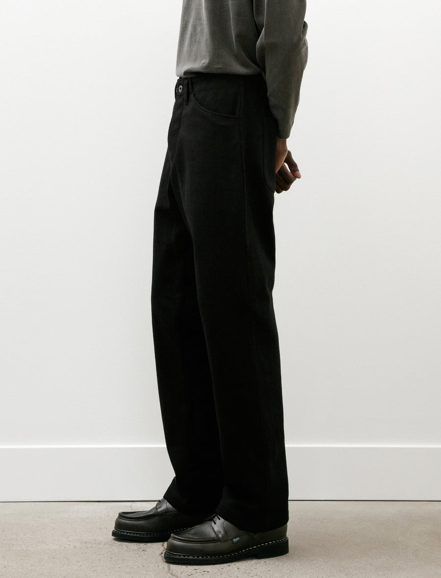 Four Pocket Pant Cotton Kersey Black - Image 5