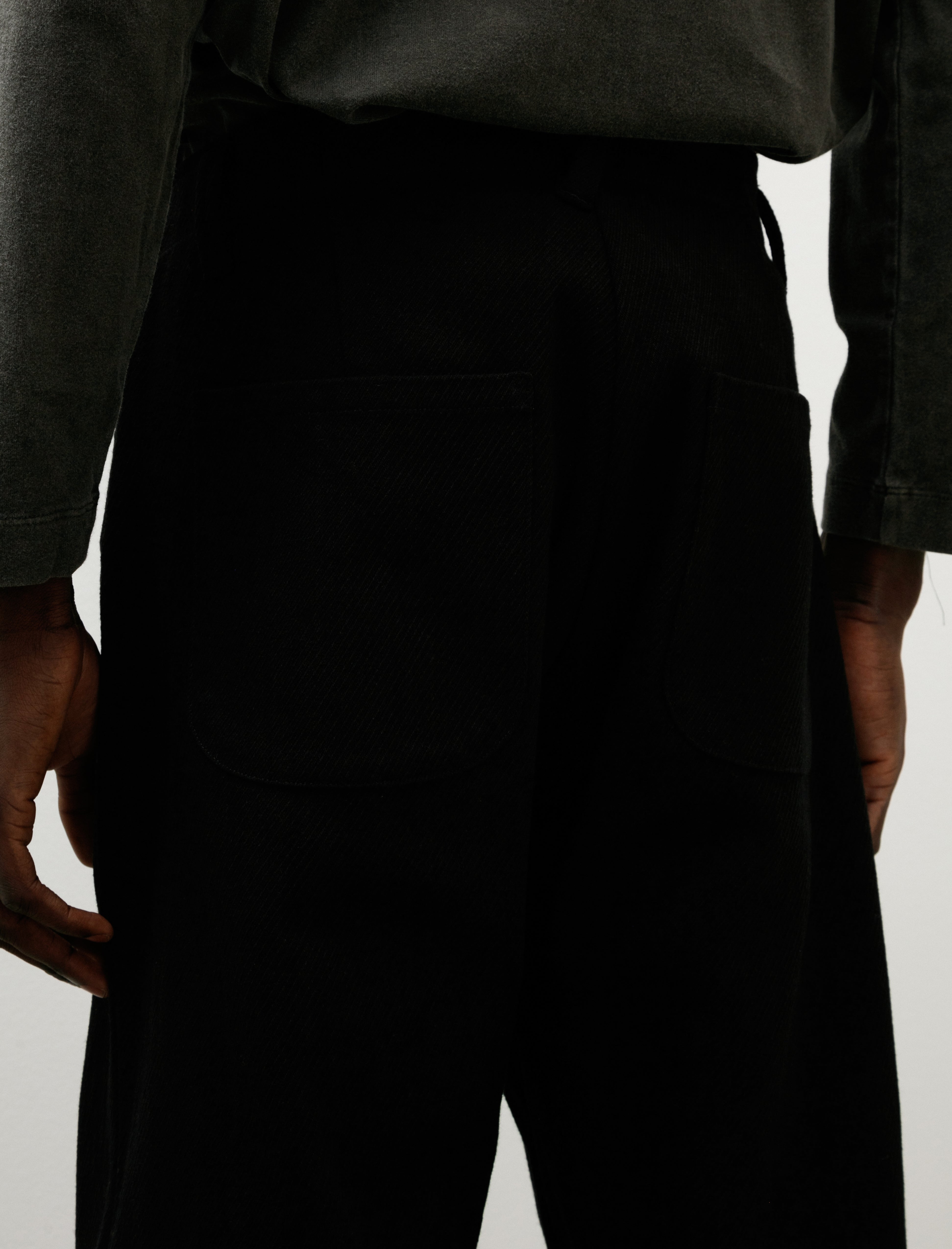 Evan Kinori Four Pocket Pant Cotton Kersey Black