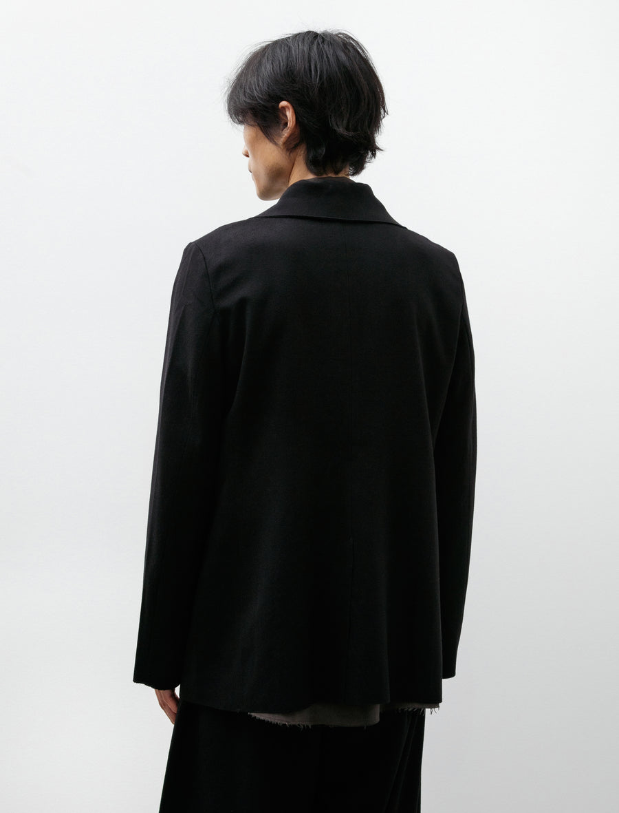 No. 173 Heavy Wool Two Button Jacket Black - Image 2