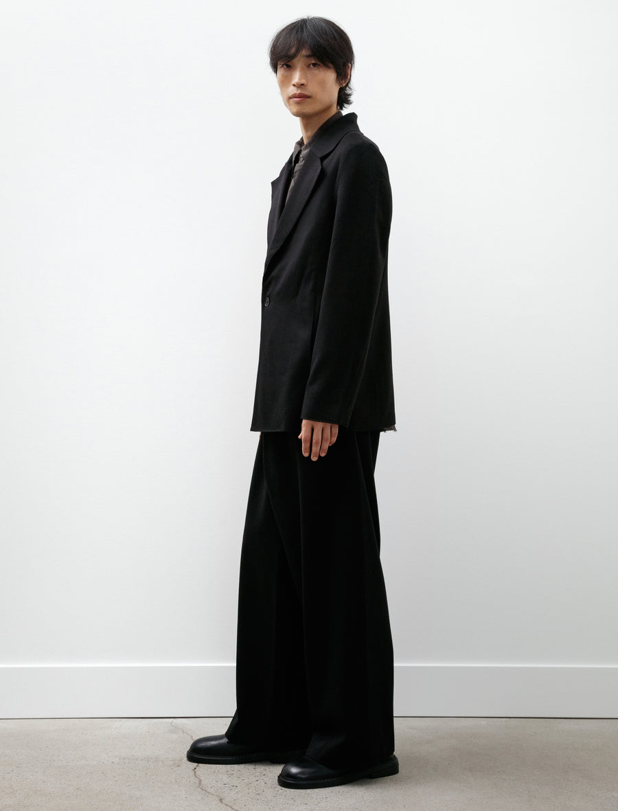 No. 310 Heavy Wool Crossed Trousers Black - Image 3