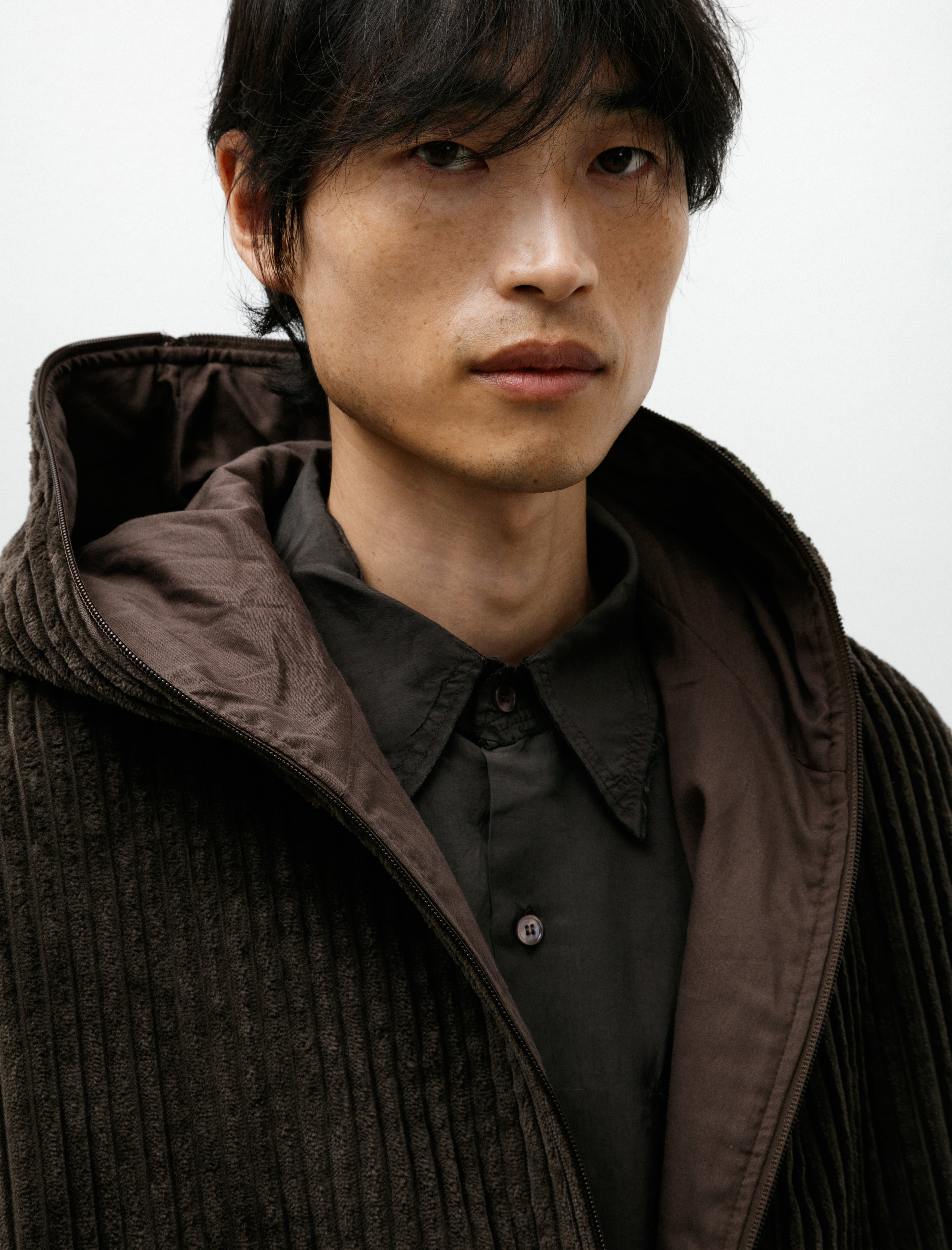 Gabriela Coll Garments No. 216 Corduroy Puffer Zipper Jacket Brown