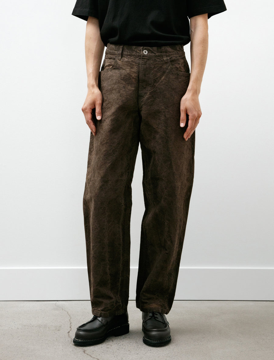 5PKT Jean Persimmon Garment Dyed Cotton Washi Duck - Image 3