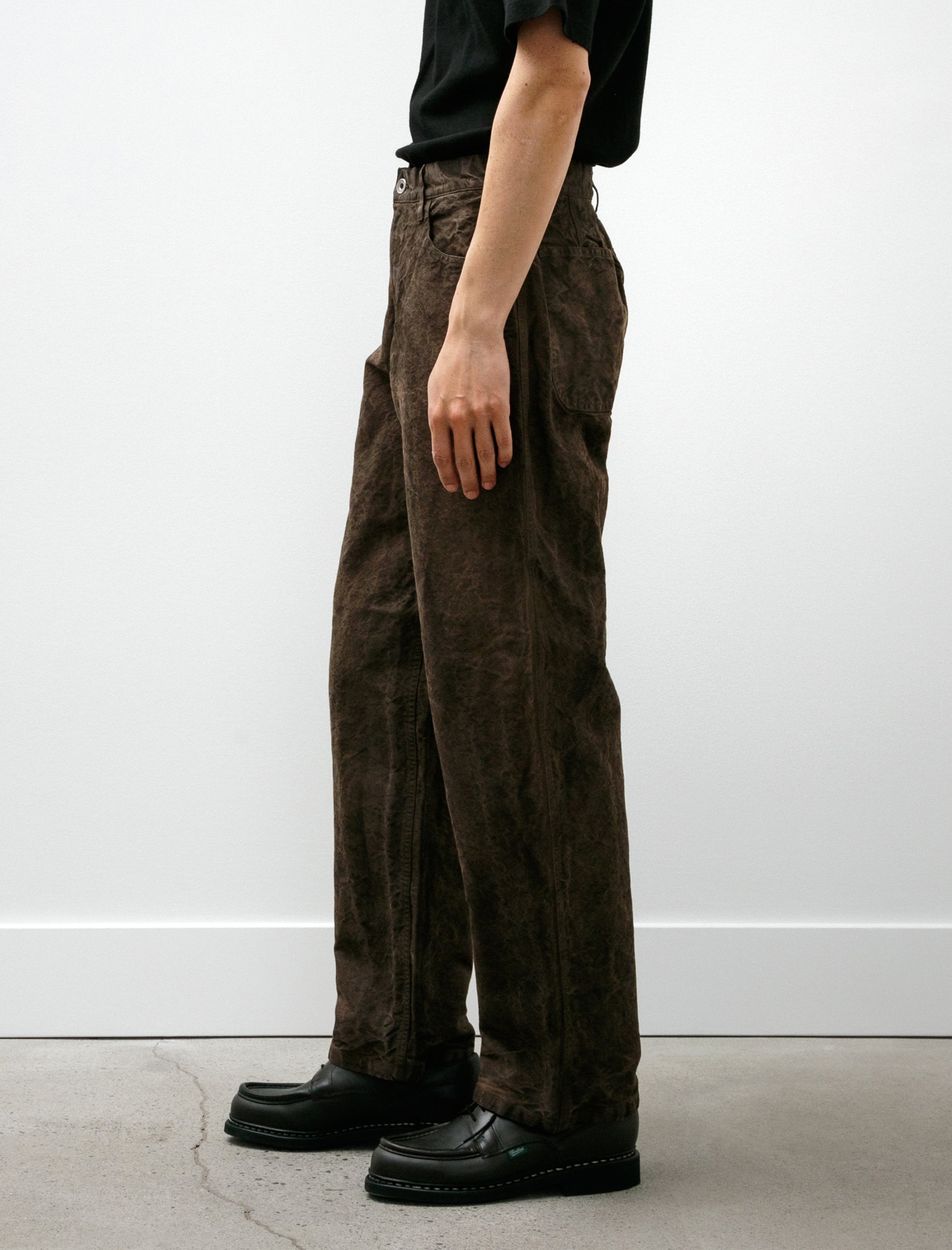 James Coward 5PKT Jean Persimmon Garment Dyed Cotton Washi Duck