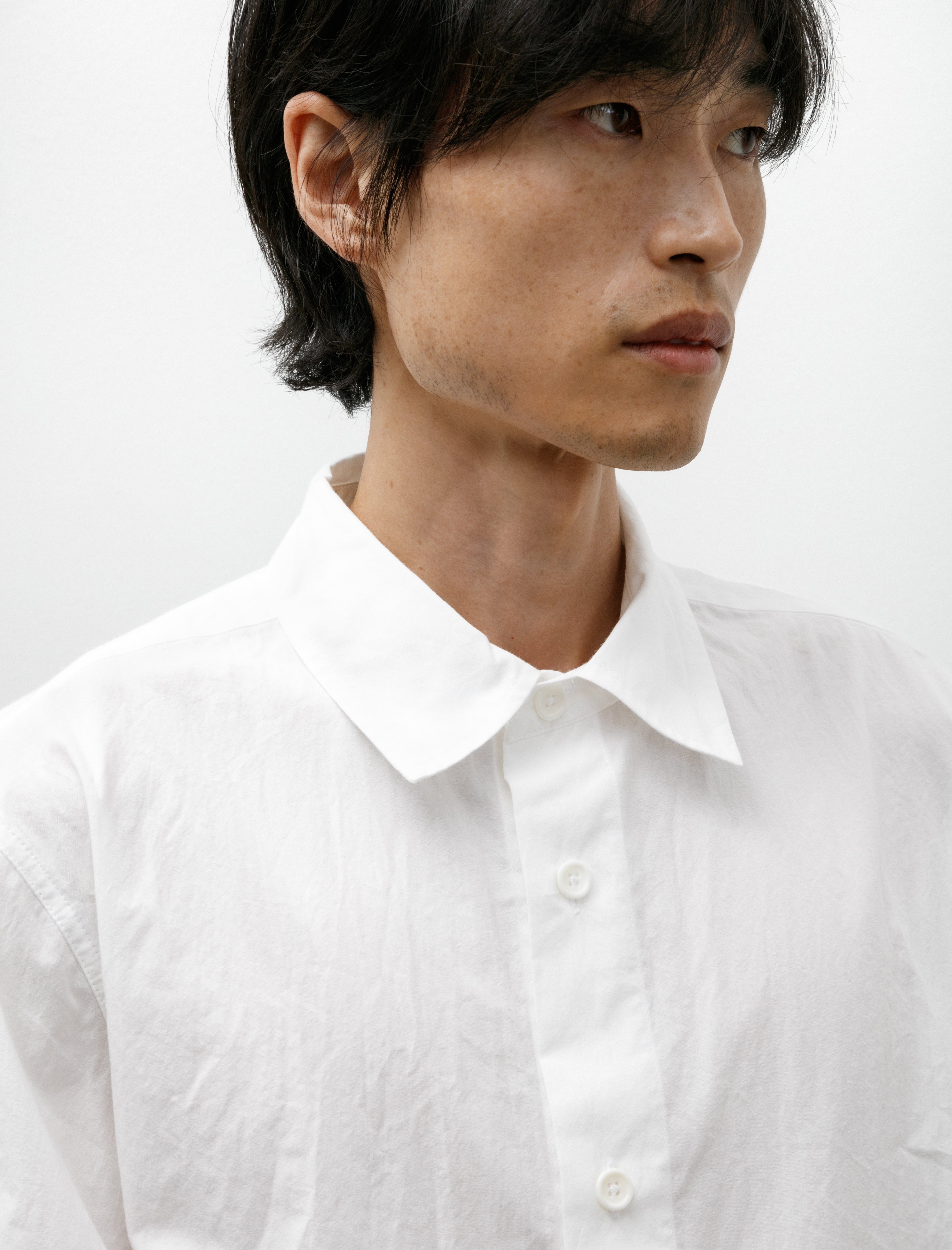 Filter Shirt Off White Cotton Wool Typewriter