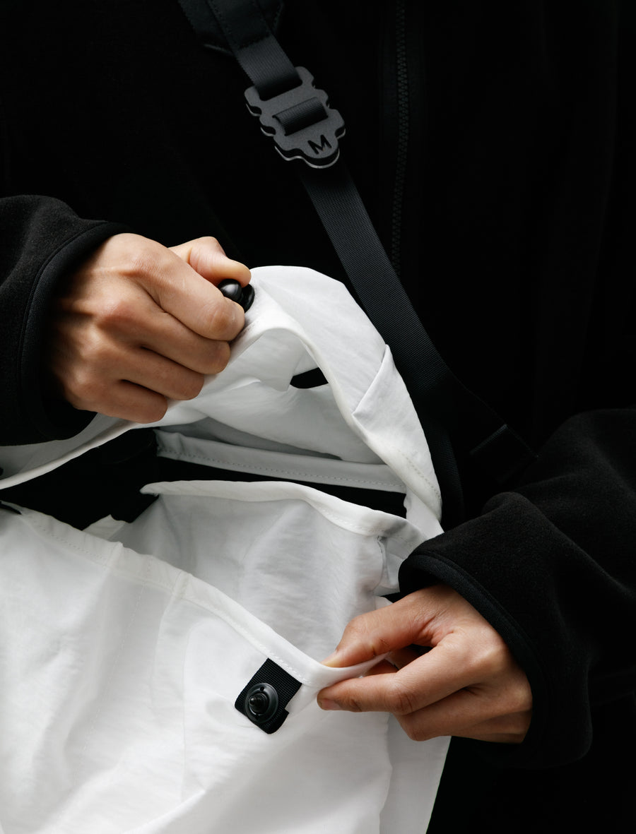 R19 Gear-4 Mini Messenger White Nylon - Image 2