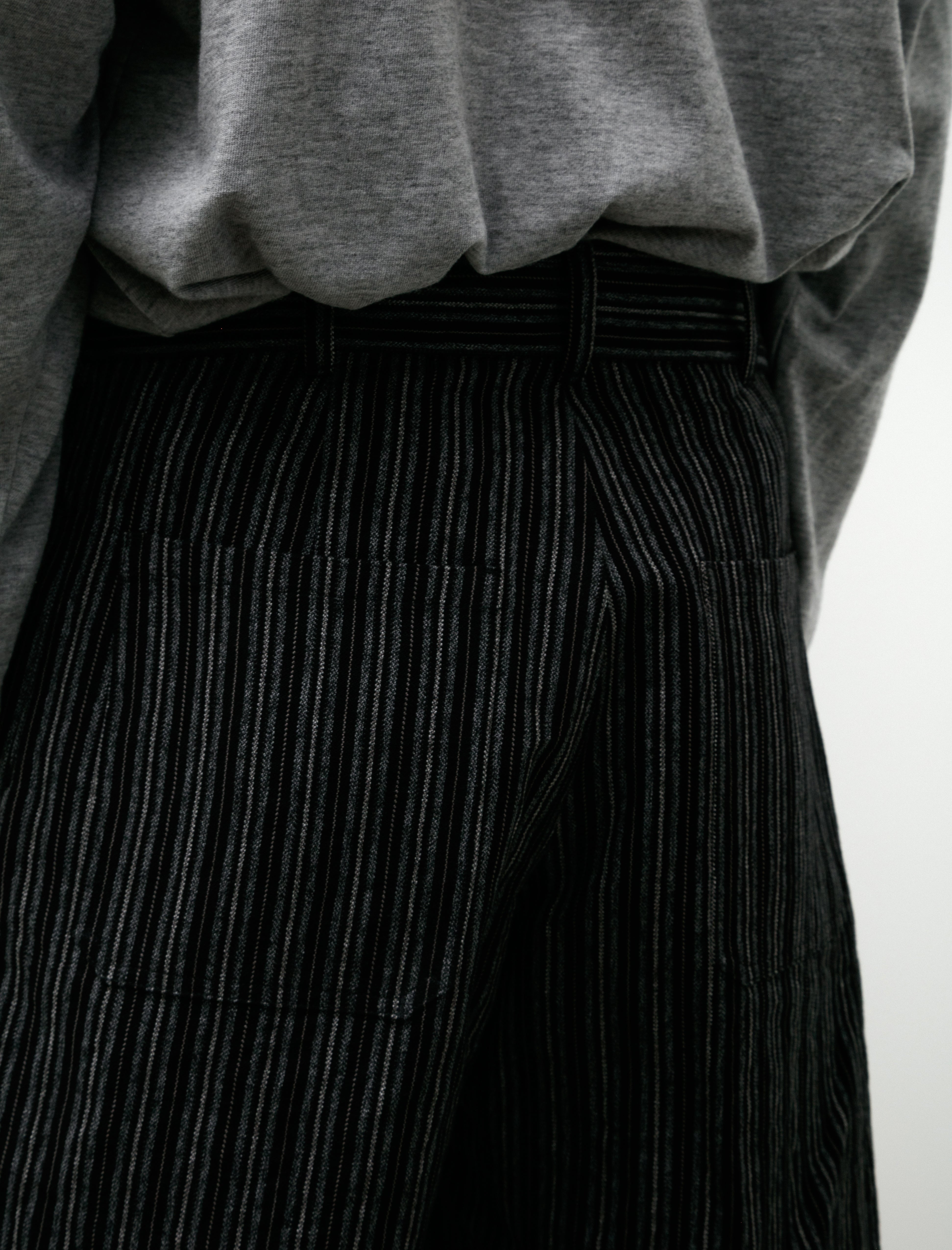 Unkruid Inmo Trousers Black Striped Heavy Coutil