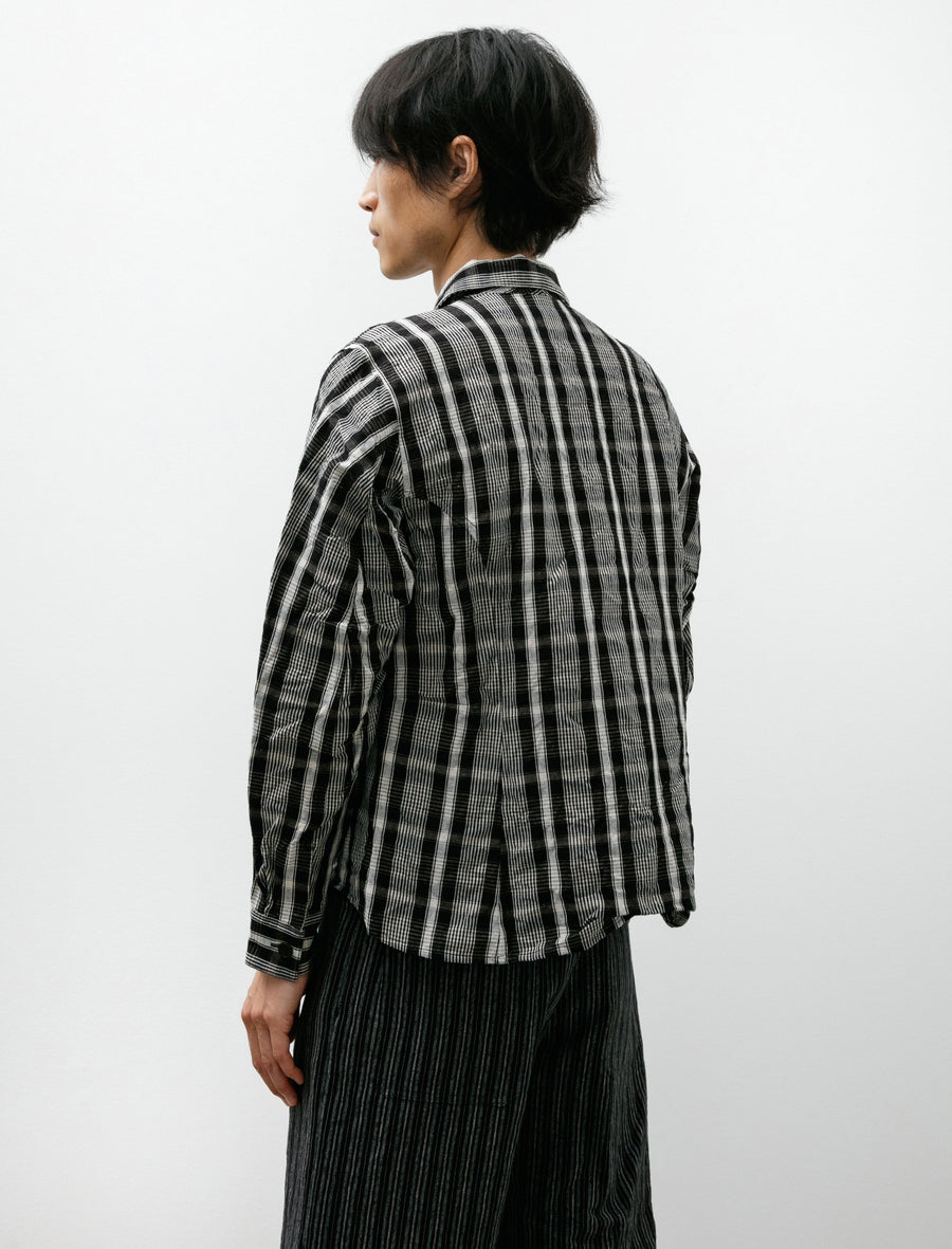 Corset Shirt Black Wool Kelsch Cloth - Image 3