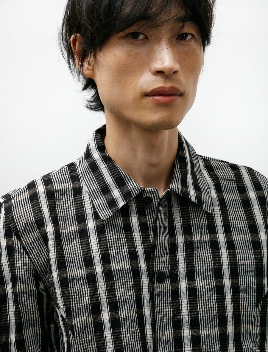 Corset Shirt Black Wool Kelsch Cloth - Image 8