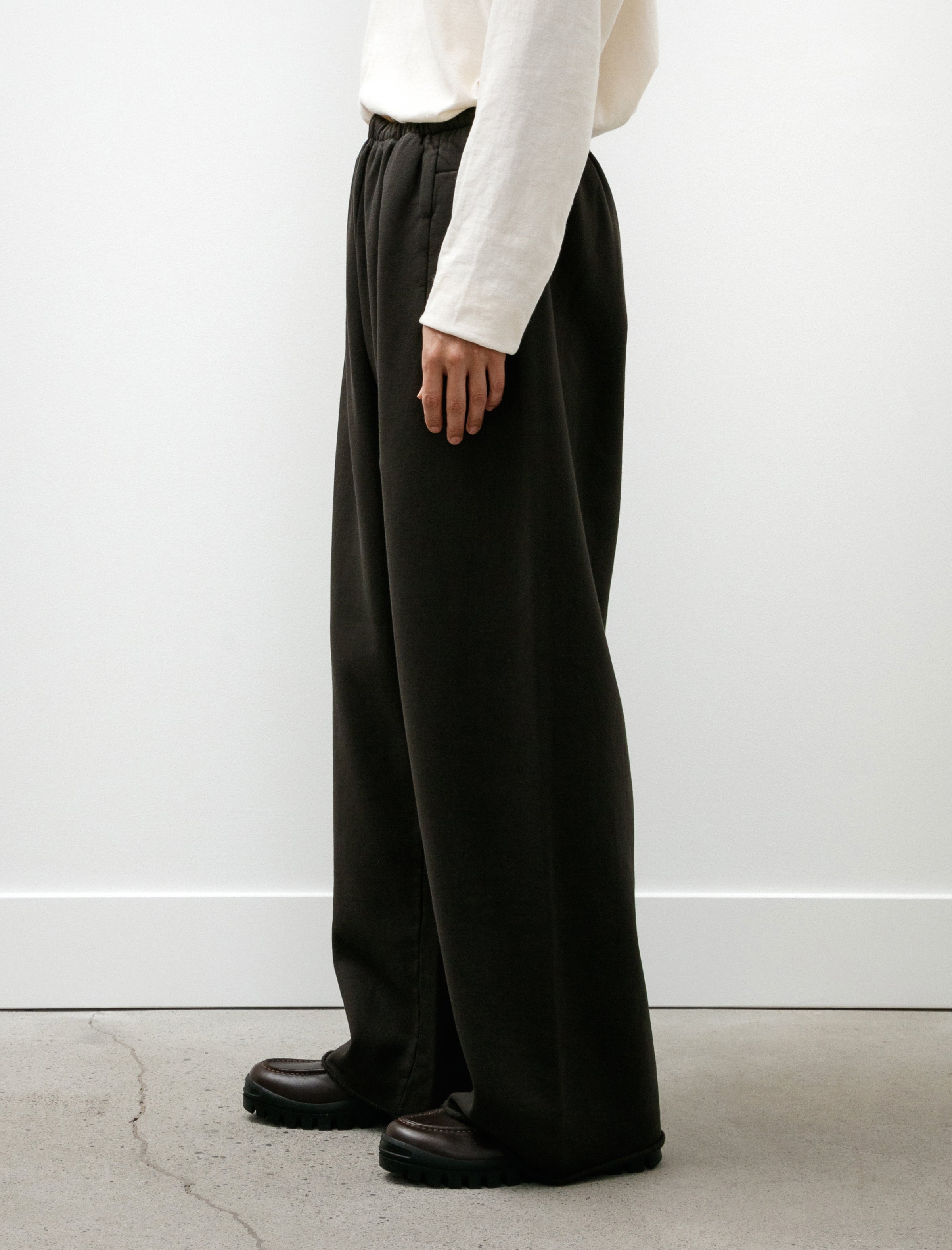 Gabriela Coll Garments No. 287 Organic Cotton Fleece Trousers Brown