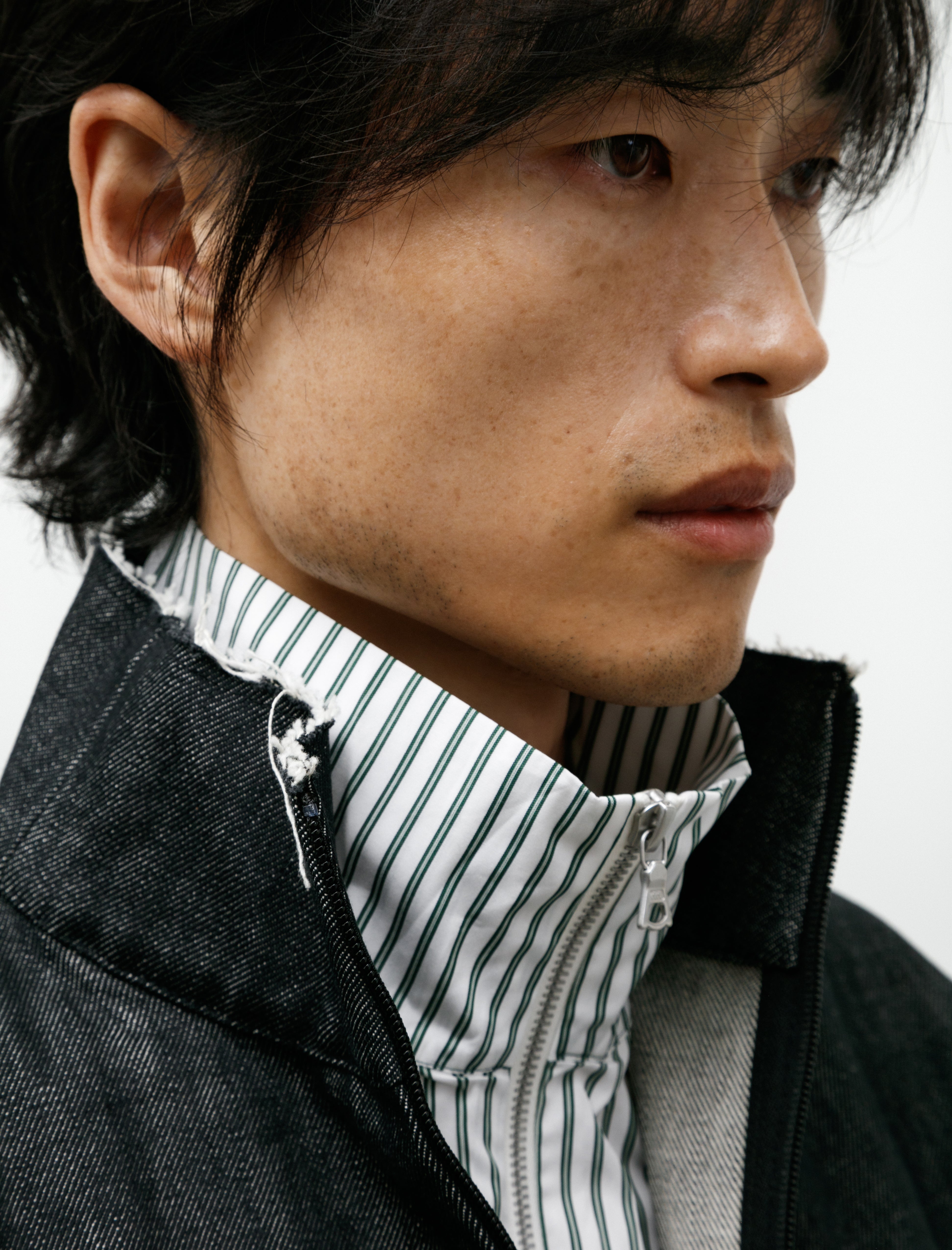 Gabriela Coll Garments No. 261 Zipper Jacket Black Denim