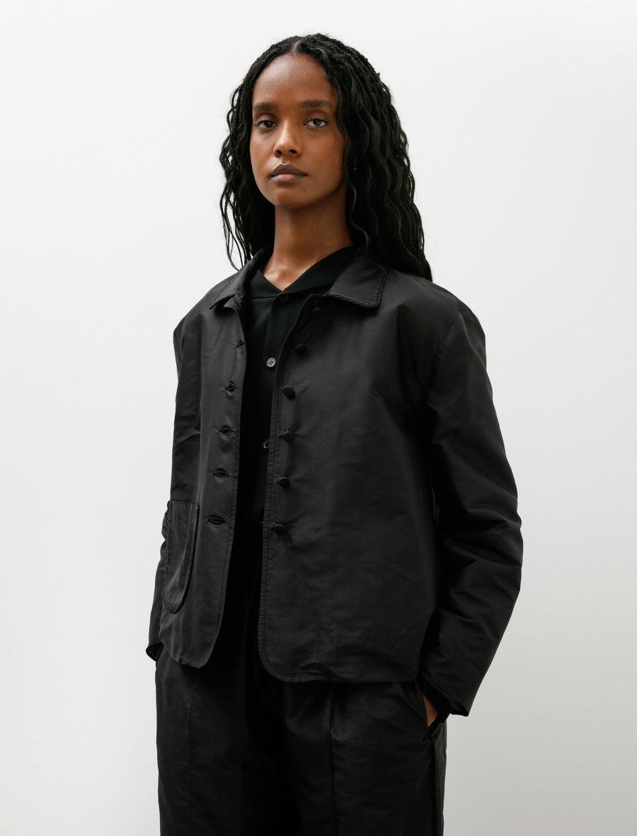 Silk Dupion Lillie Jacket with Trim Black - Image 2