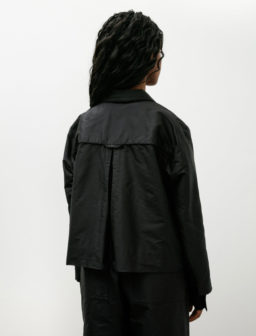 Silk Dupion Lillie Jacket with Trim Black - Image 6