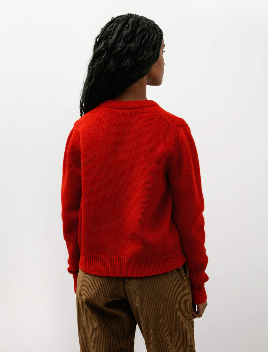 Glenn V-Neck Ruby Red - Image 4