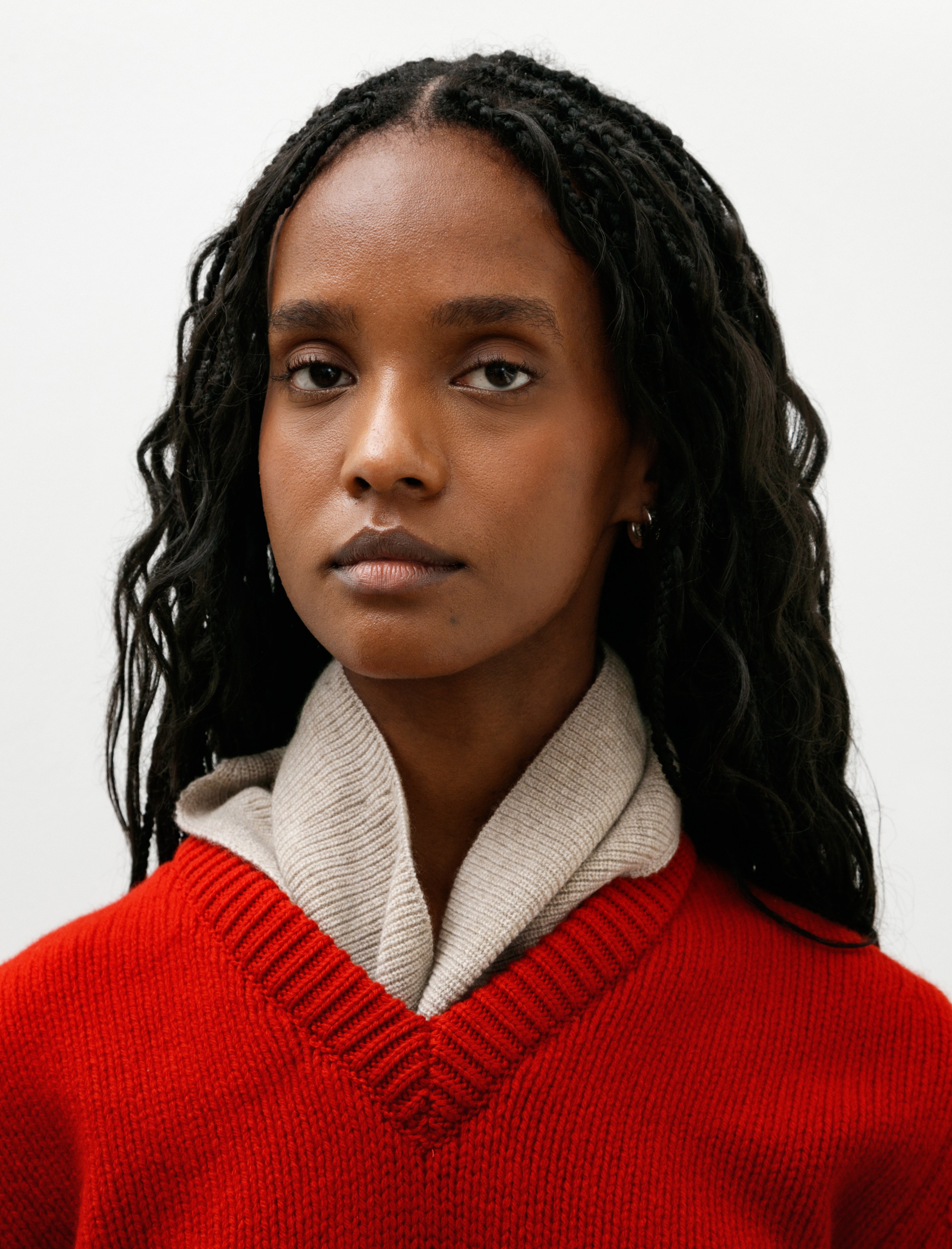 & Daughter Fionn Cashmere Foulard Oat