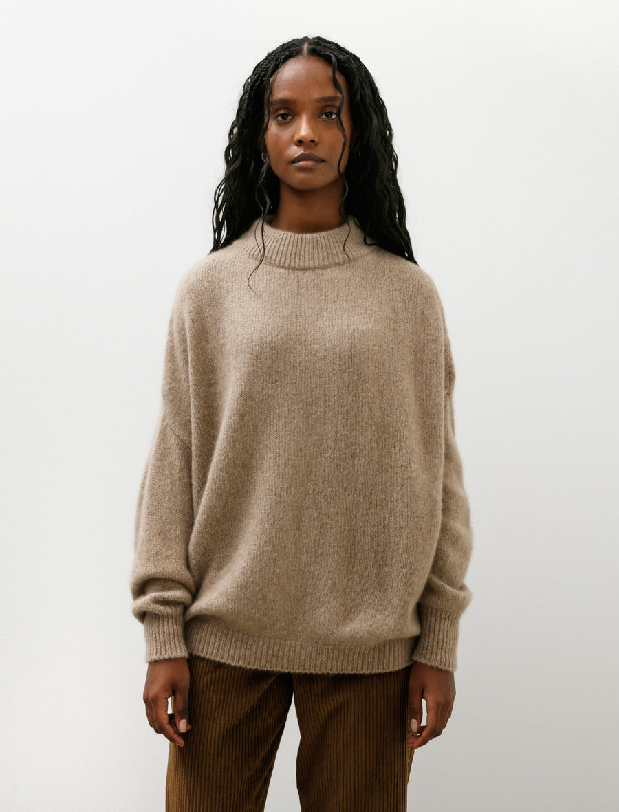 Crewneck Kimono Sleeve Sweater Desert - Image 1