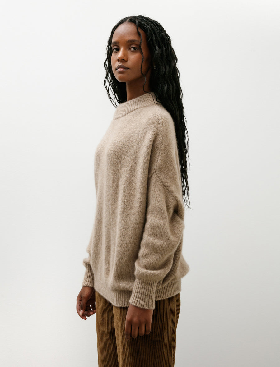 Crewneck Kimono Sleeve Sweater Desert - Image 3