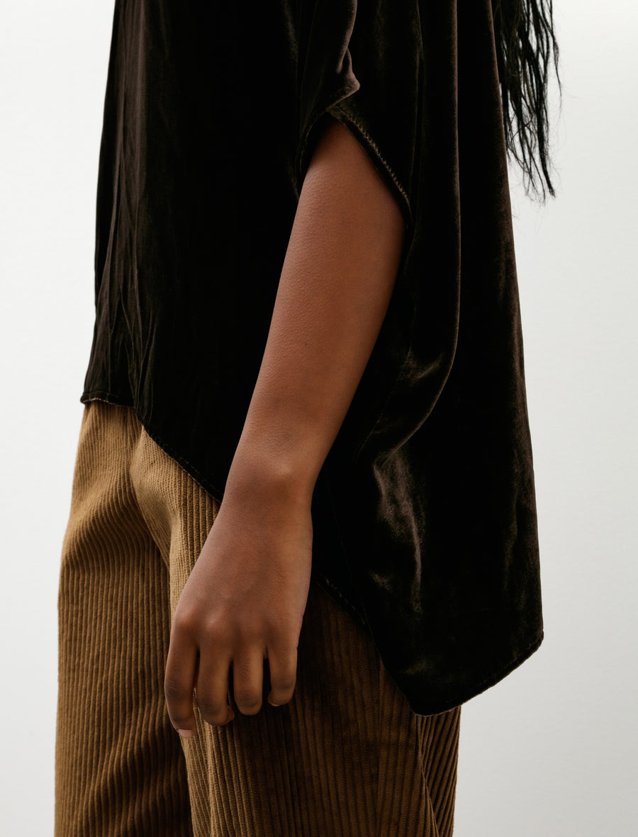 Easy T-Shirt Silk Velvet Brown - Image 2