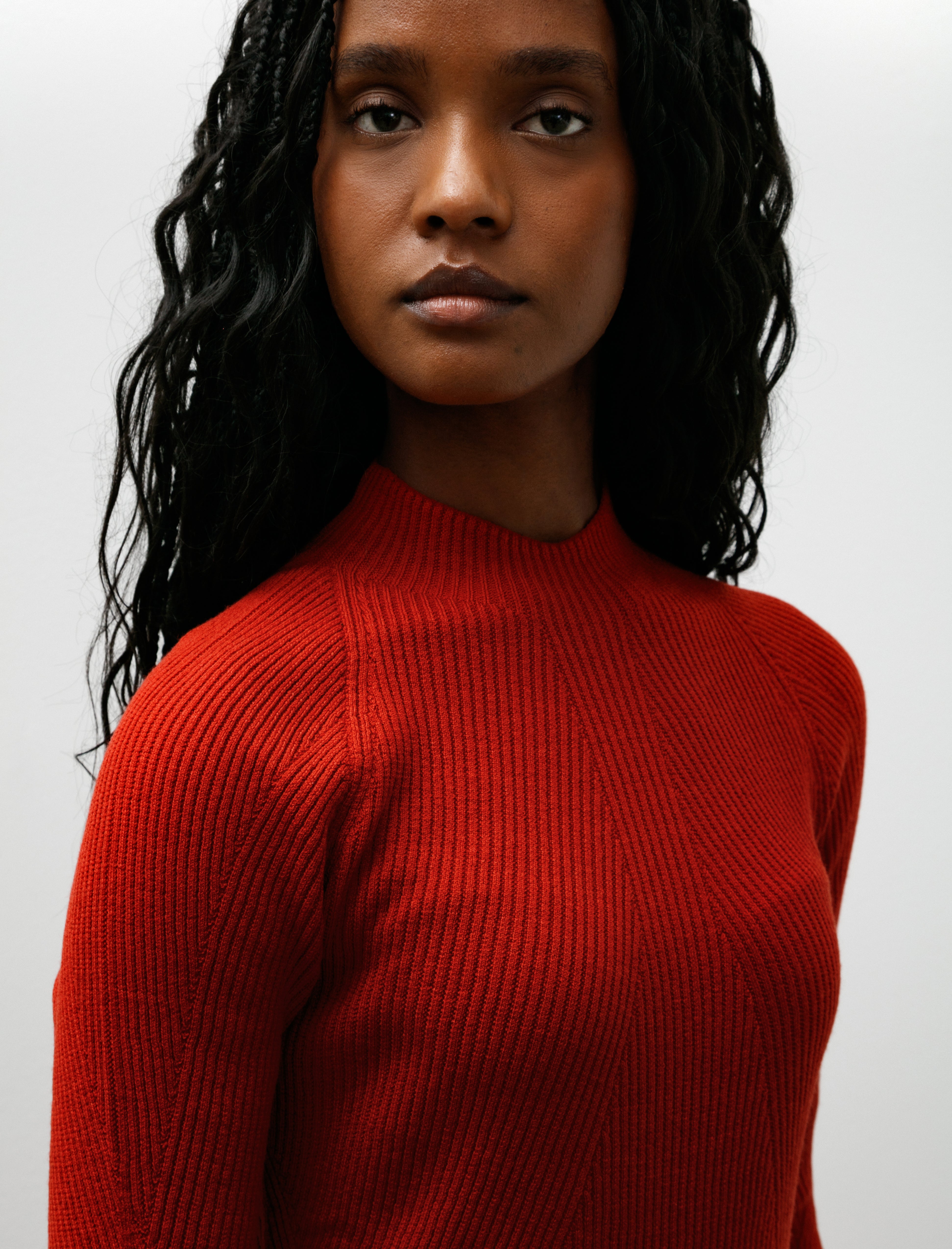 Veilance Conic Wool Midlayer Carmine