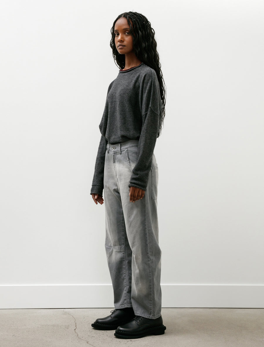 Knee Seam Pants Grey - Image 3