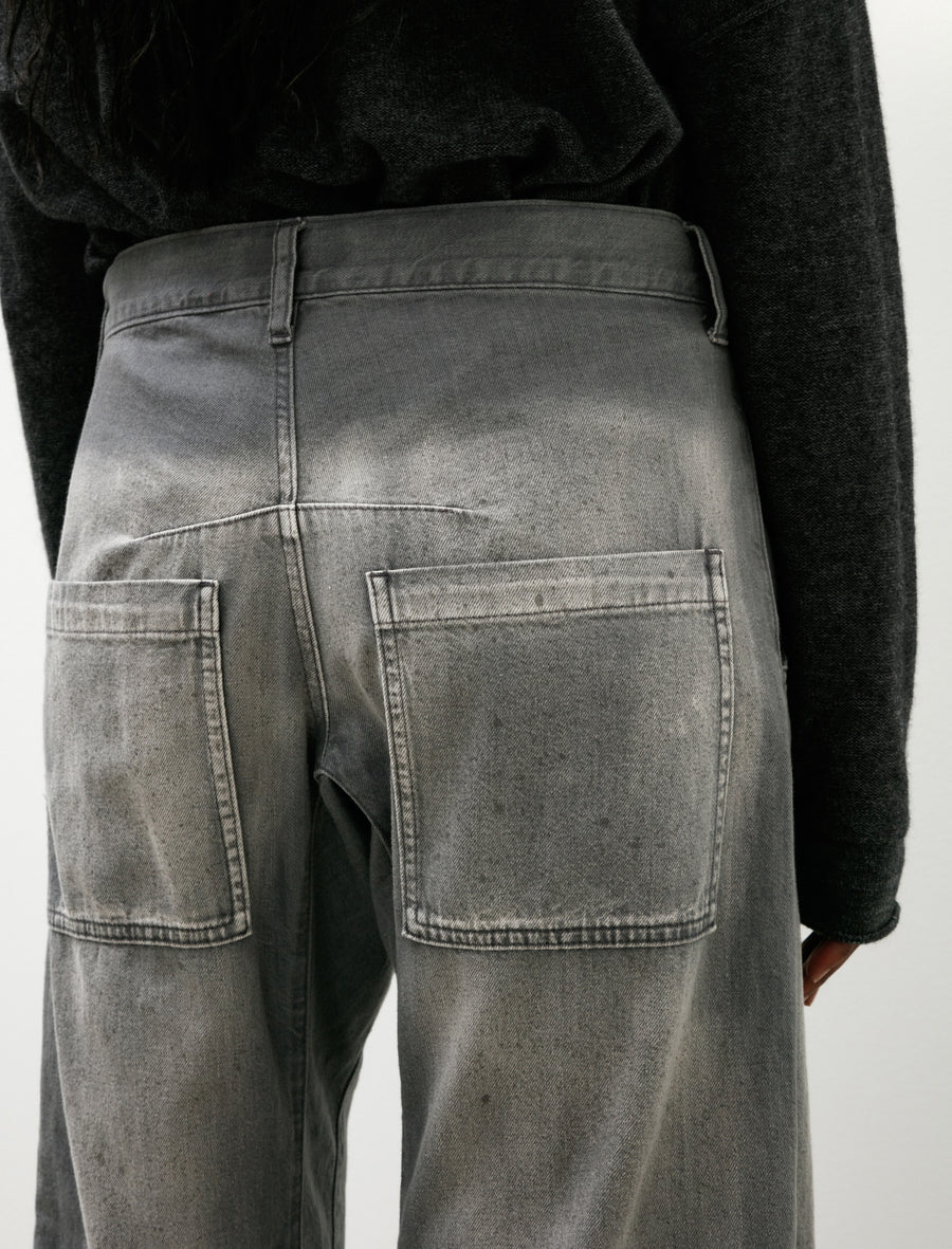 Knee Seam Pants Grey - Image 7