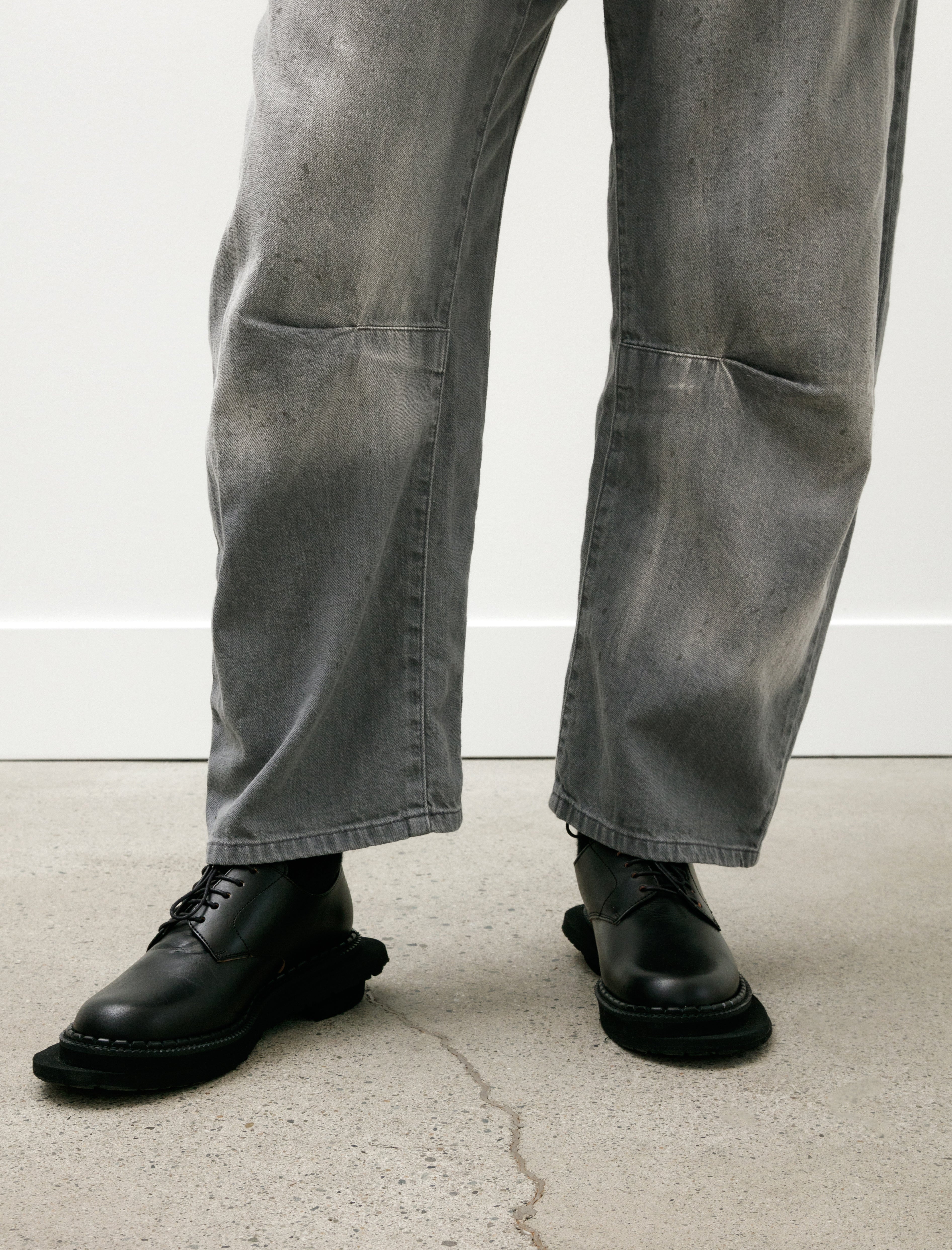 Y's by Yohji Yamamoto Knee Seam Pants Grey