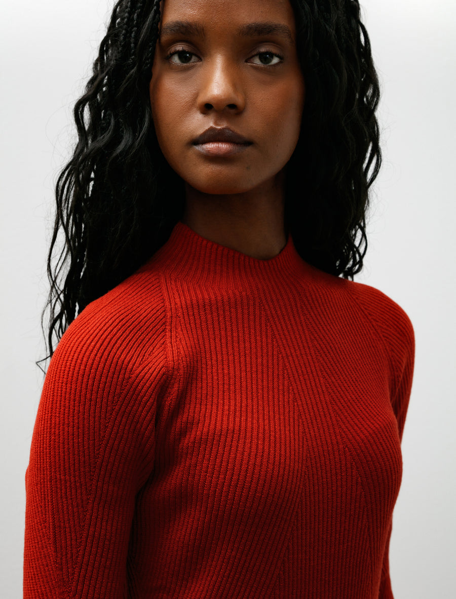 Conic Wool Midlayer Carmine - Image 2