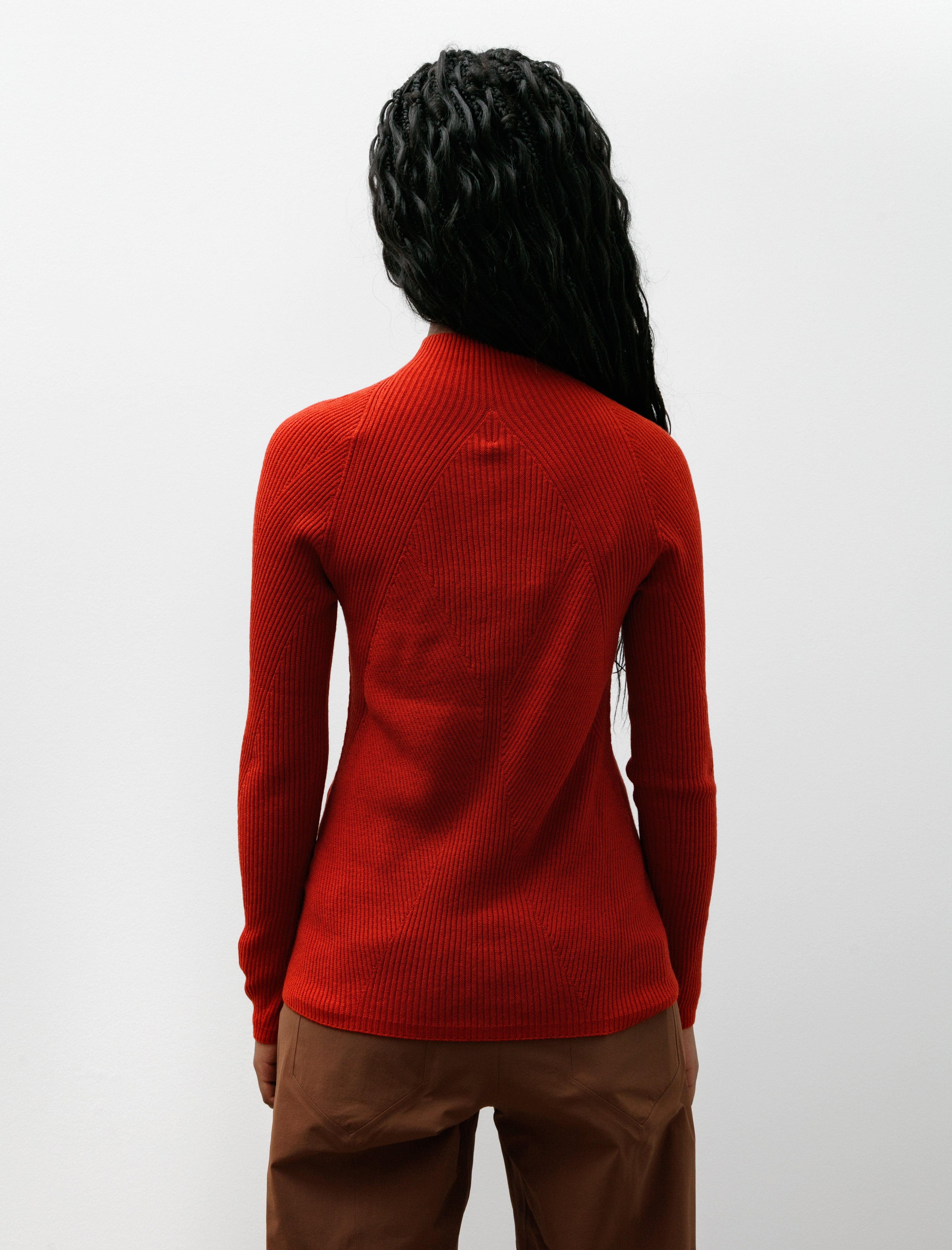 Veilance Conic Wool Midlayer Carmine