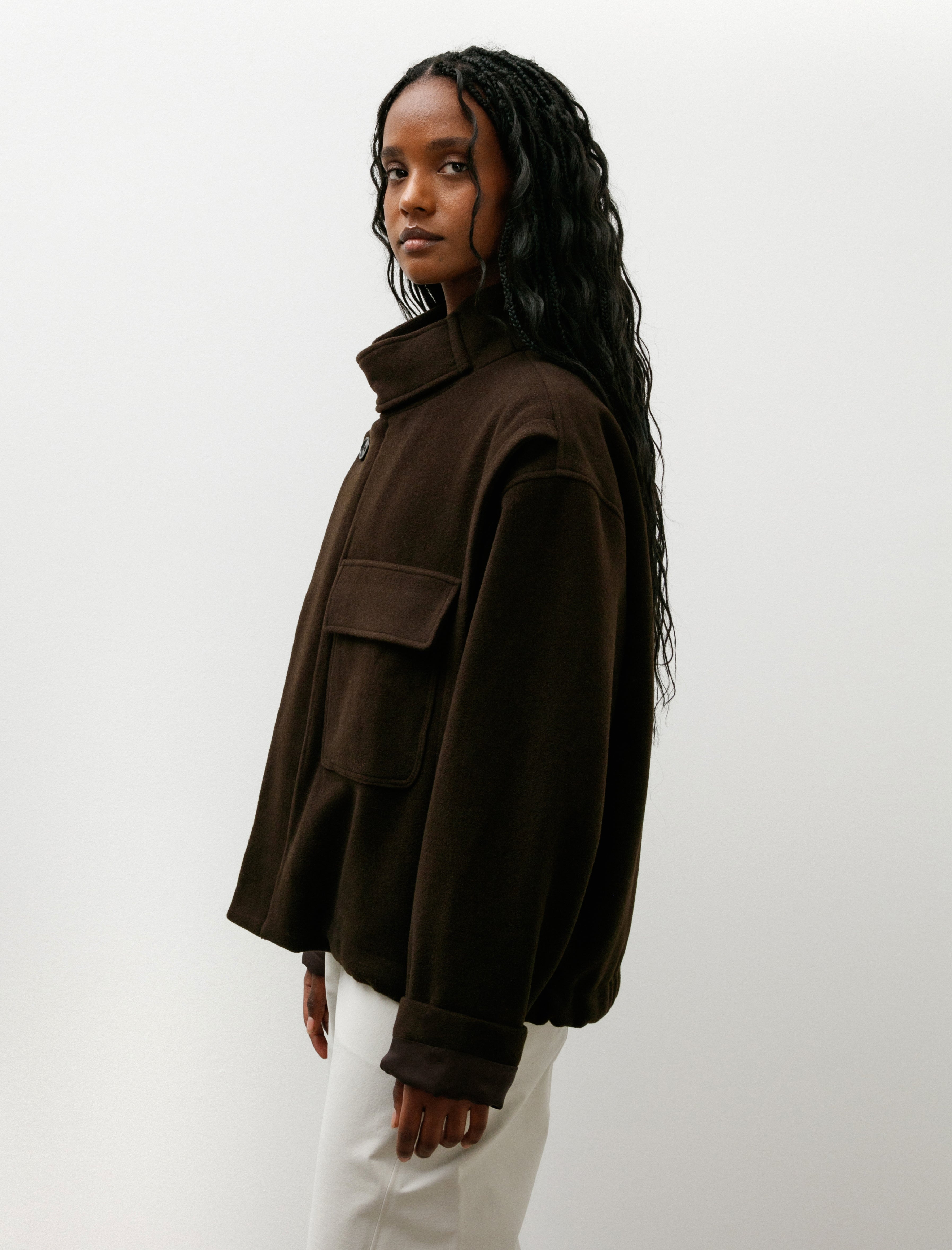 Wanze Dispatch Jacket Cashmere Wool Mocha