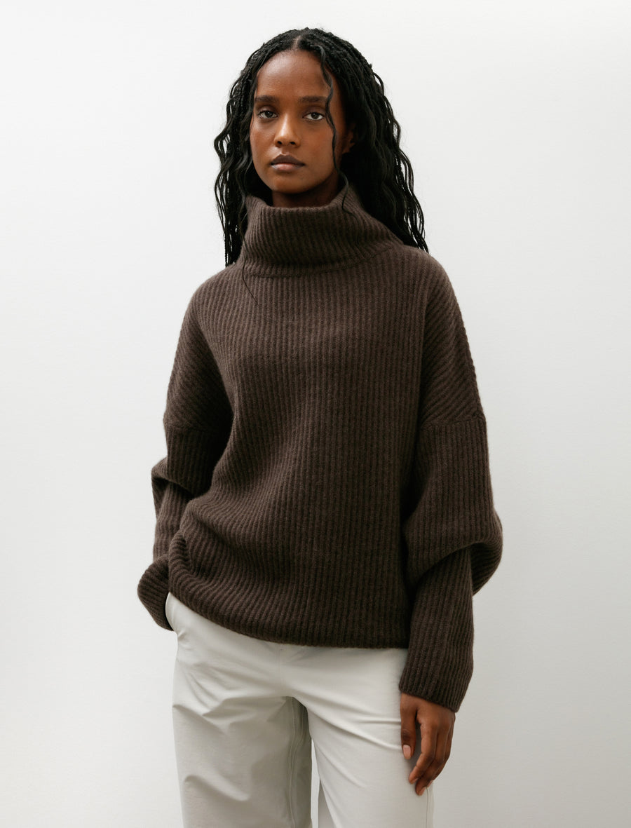 Batwing T-Neck Sweater 4 Ply Cashmere Yak - Image 1